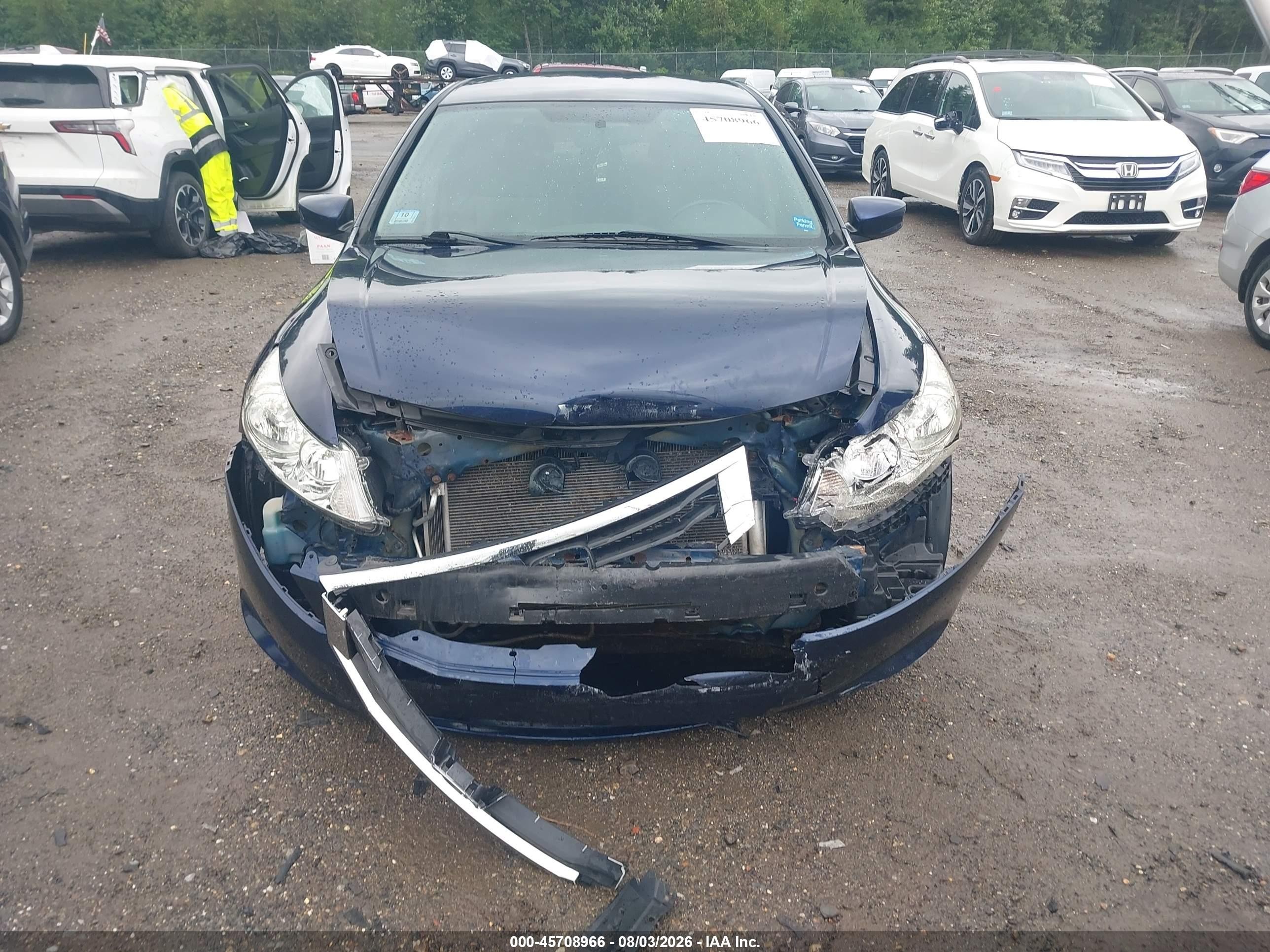 2008 Honda Accord 2.4 Lx Blue vin: 1HGCP26368A151213