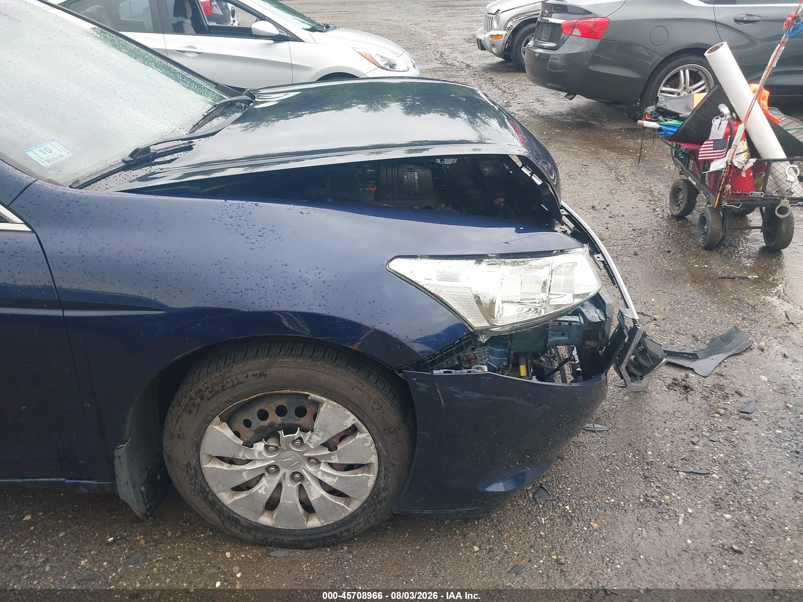 2008 Honda Accord 2.4 Lx Blue vin: 1HGCP26368A151213