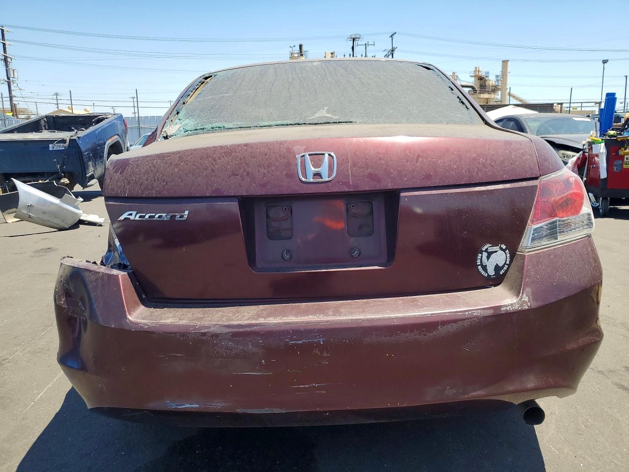 2009 Honda Accord Lx Burgundy vin: 1HGCP26369A002219