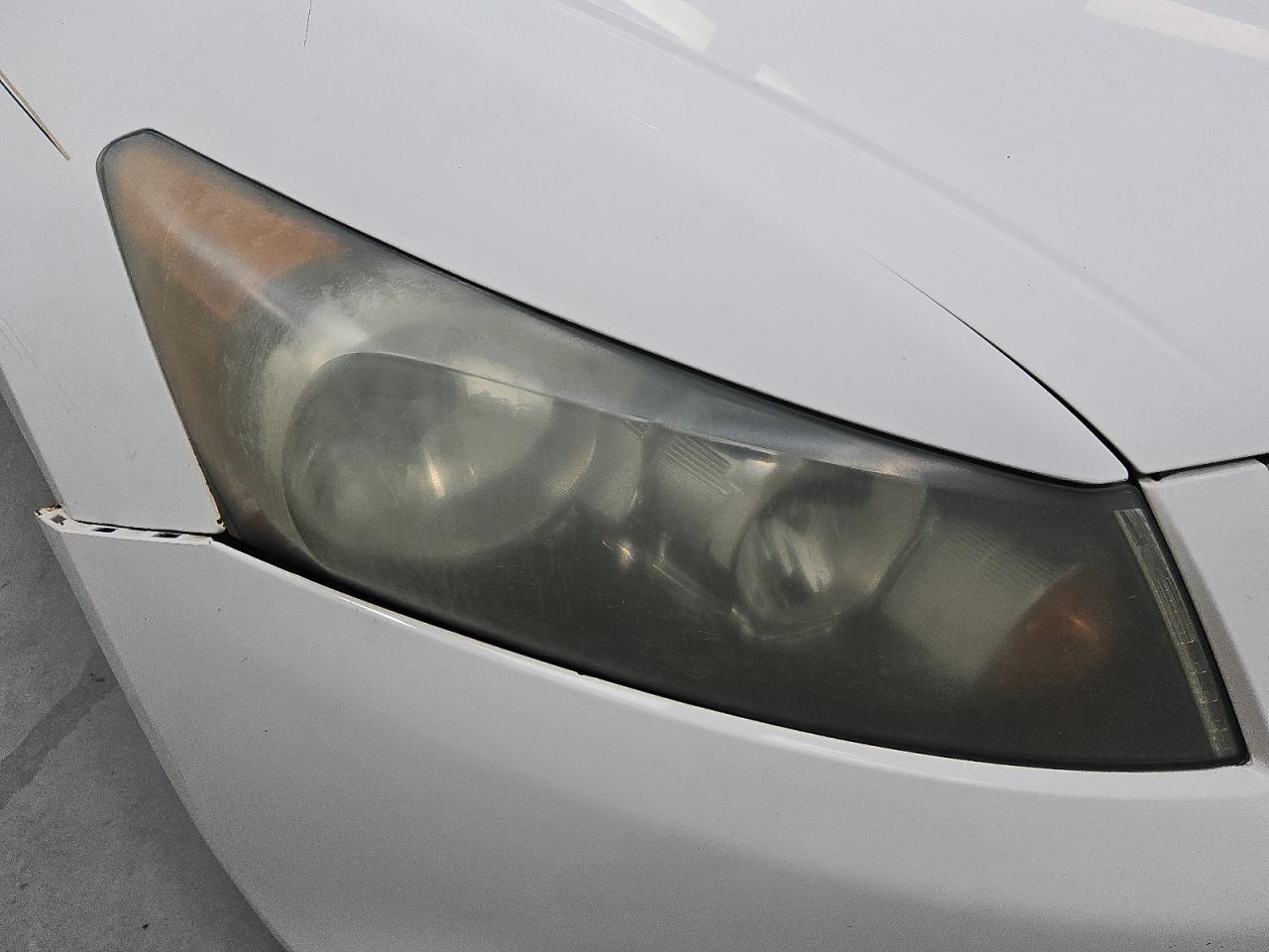 2009 Honda Accord Lx White vin: 1HGCP26369A060797 Damage: Right Head Lamp, Faded, Repair Required