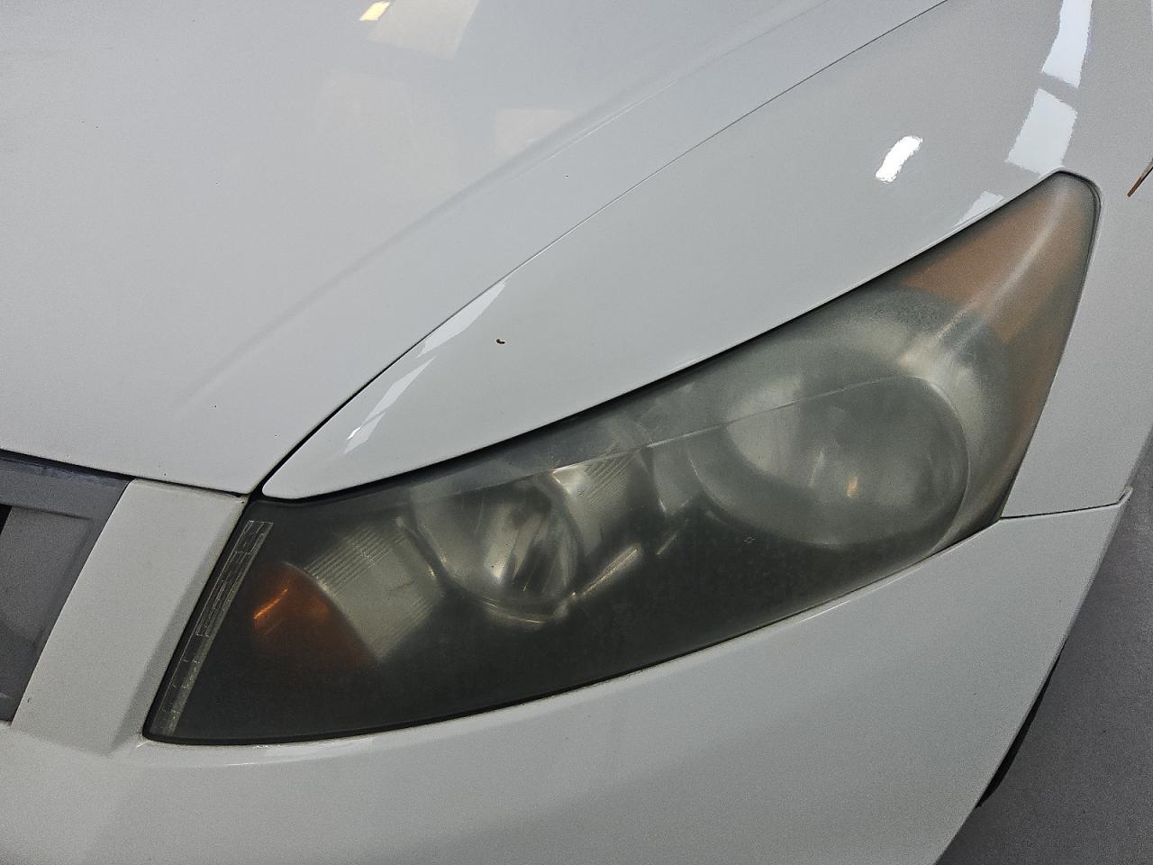 2009 Honda Accord Lx White vin: 1HGCP26369A060797 Damage: Left Head Lamp, Faded, Repair Required