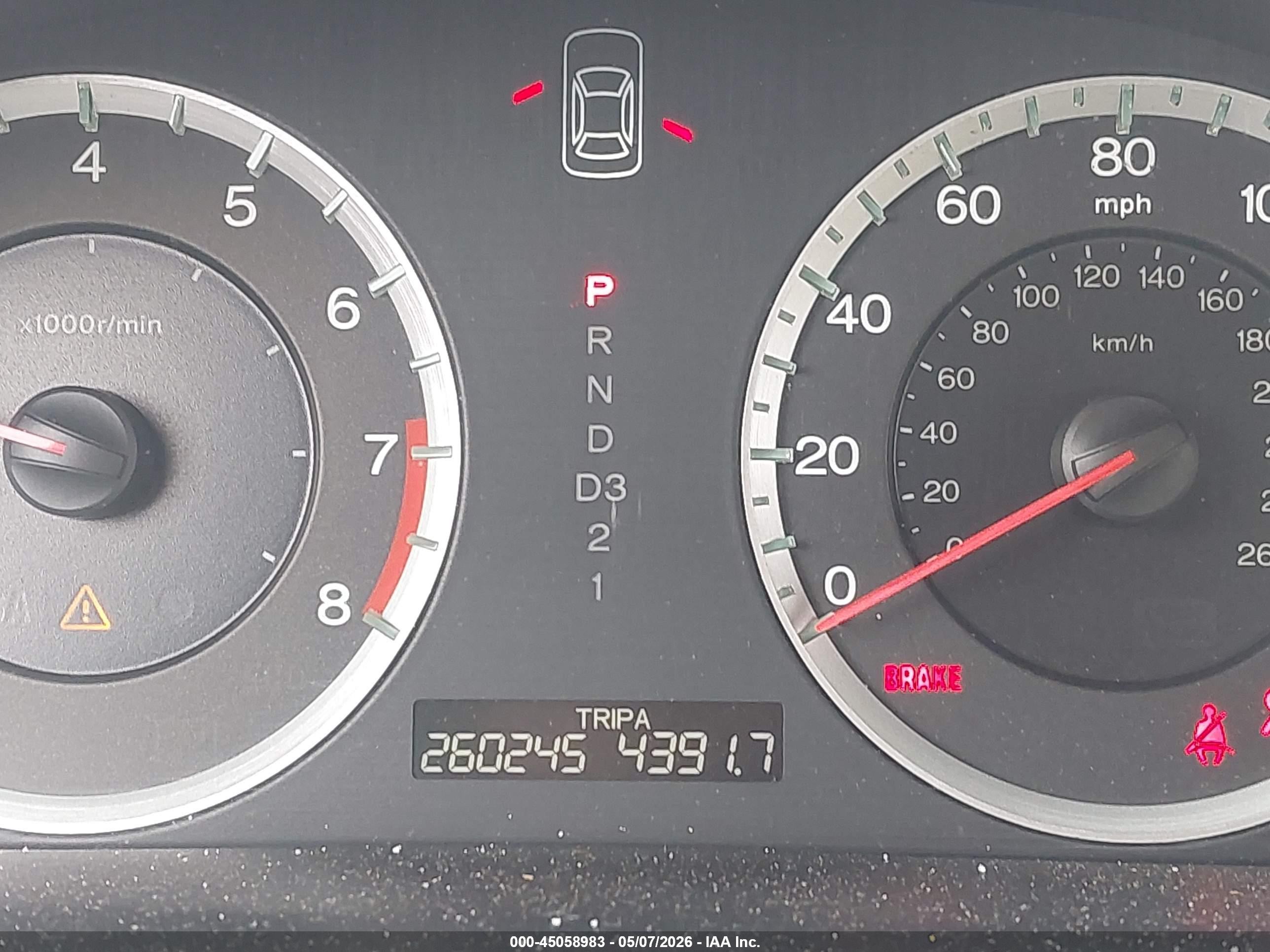 2009 Honda Accord 2.4 Lx White vin: 1HGCP26369A174539