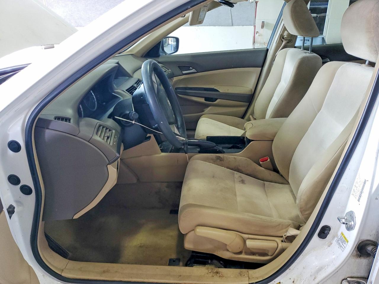 2009 Honda Accord Lx White vin: 1HGCP26369A182799