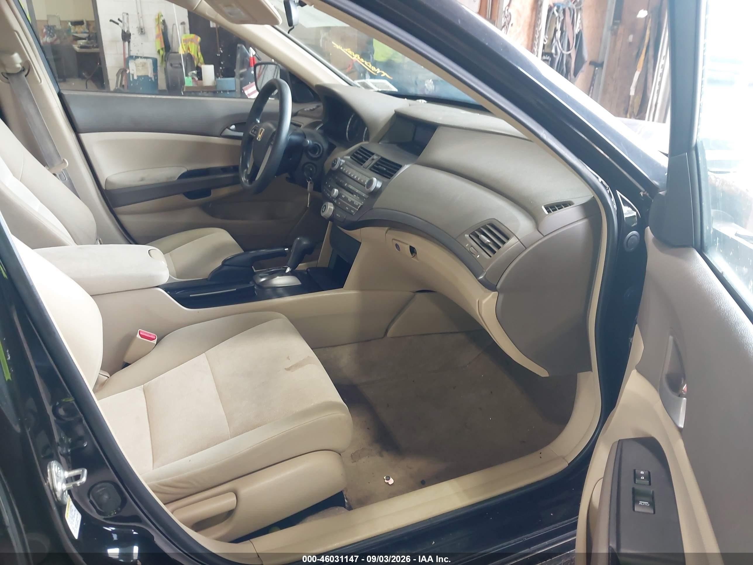 2009 Honda Accord 2.4 Lx Black vin: 1HGCP26369A183497