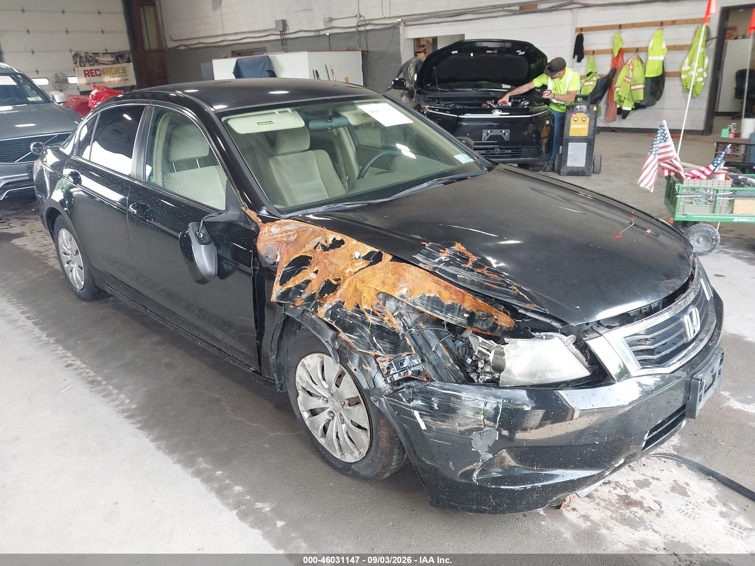 2009 Honda Accord 2.4 Lx Black vin: 1HGCP26369A183497