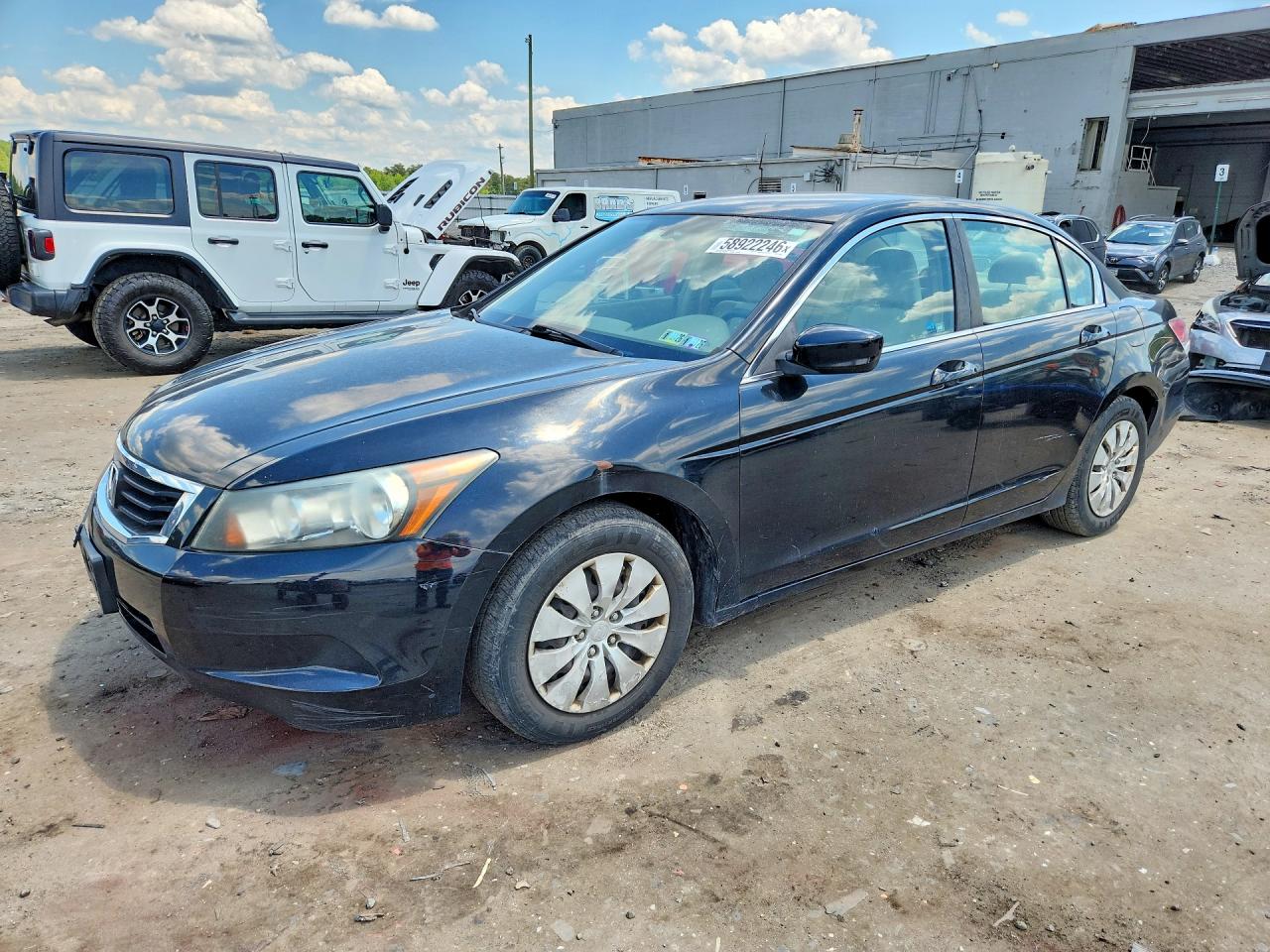2009 Honda Accord Lx Black vin: 1HGCP26369A187002