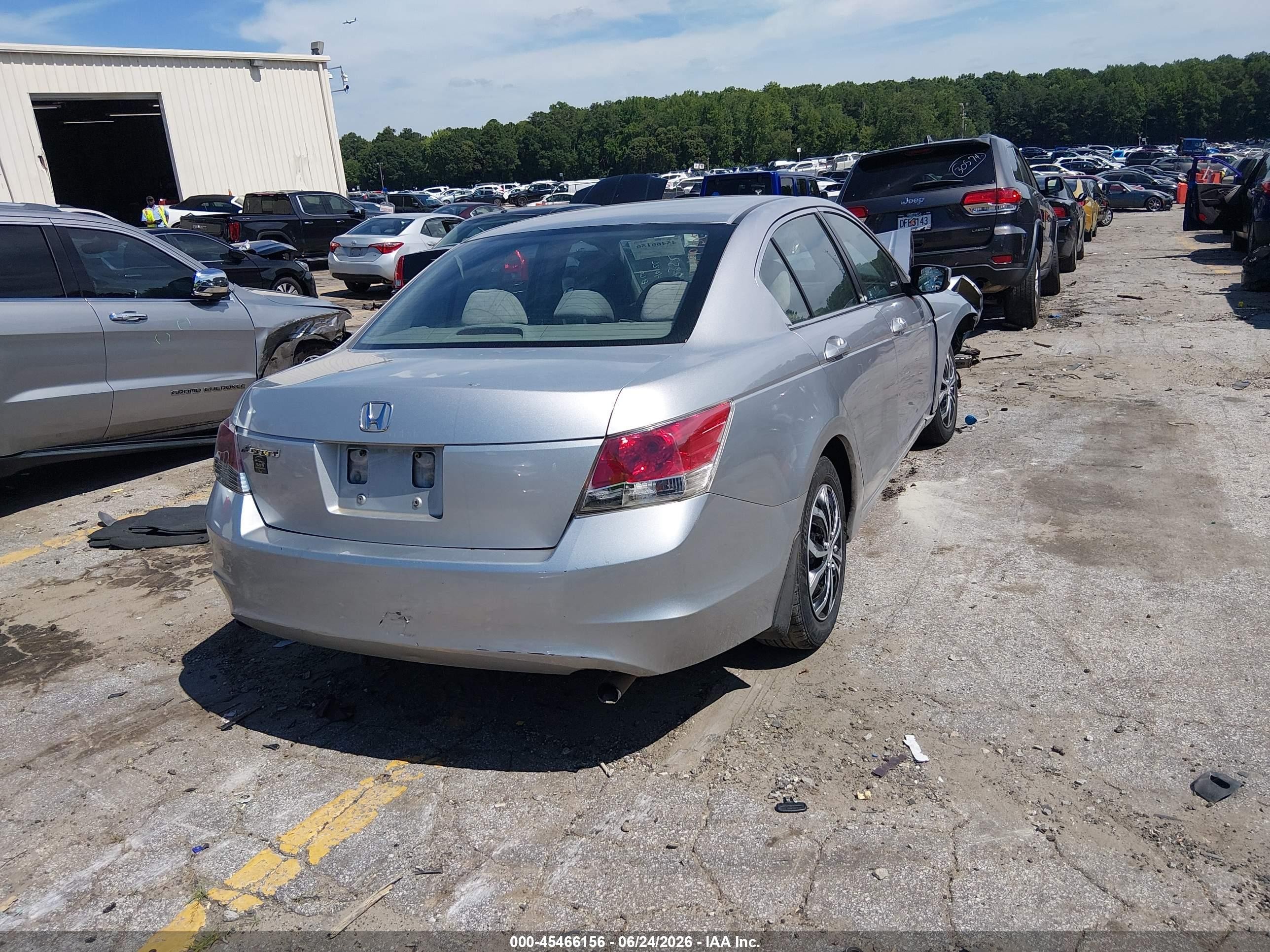 2008 Honda Accord 2.4 Lx Gray vin: 1HGCP26378A052352