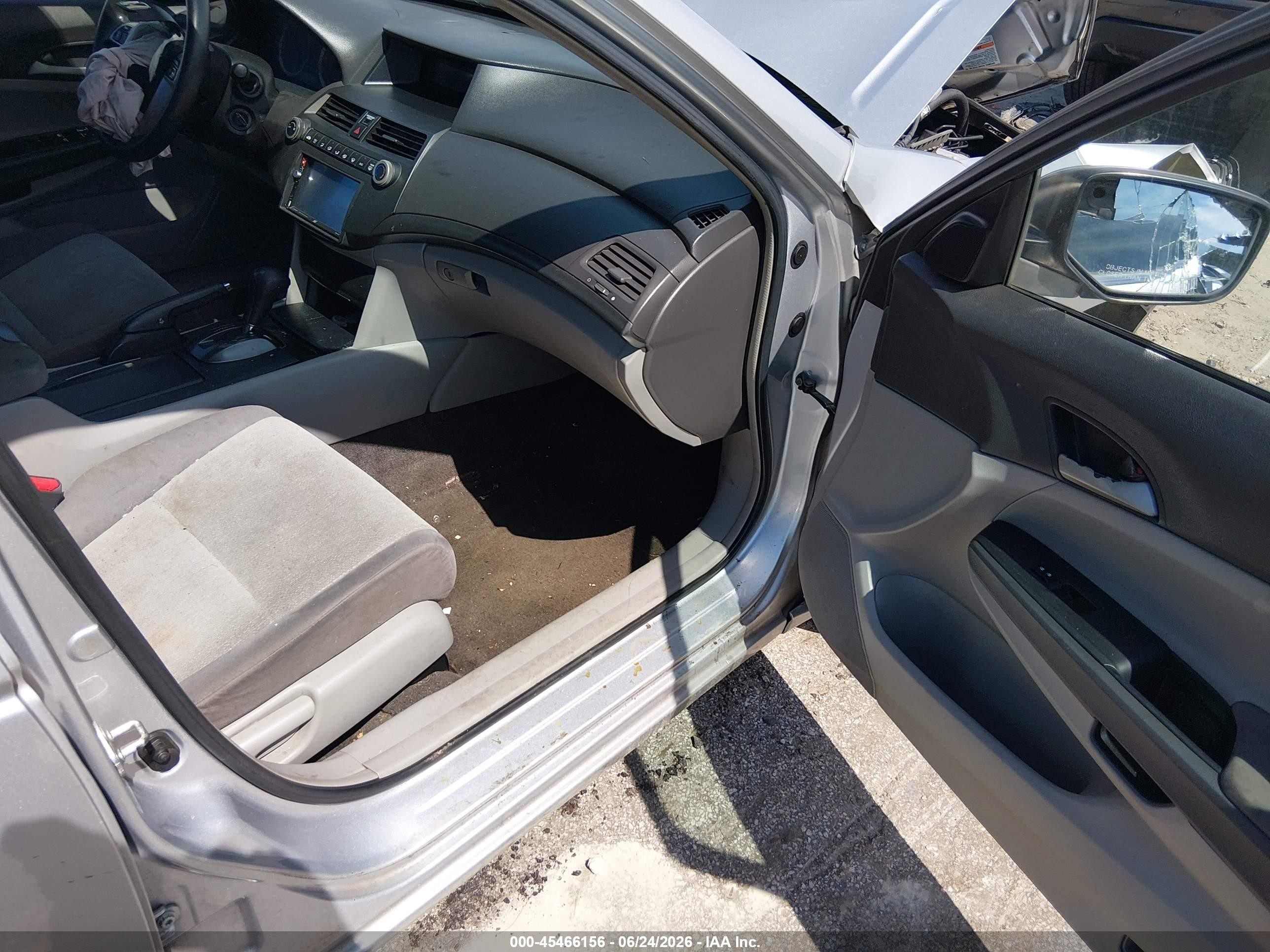 2008 Honda Accord 2.4 Lx Gray vin: 1HGCP26378A052352