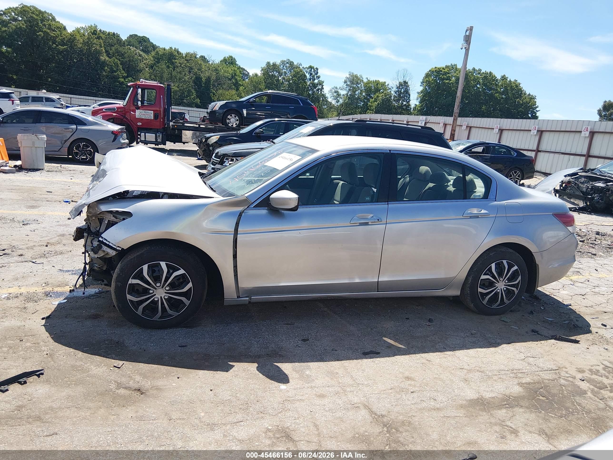 2008 Honda Accord 2.4 Lx Gray vin: 1HGCP26378A052352