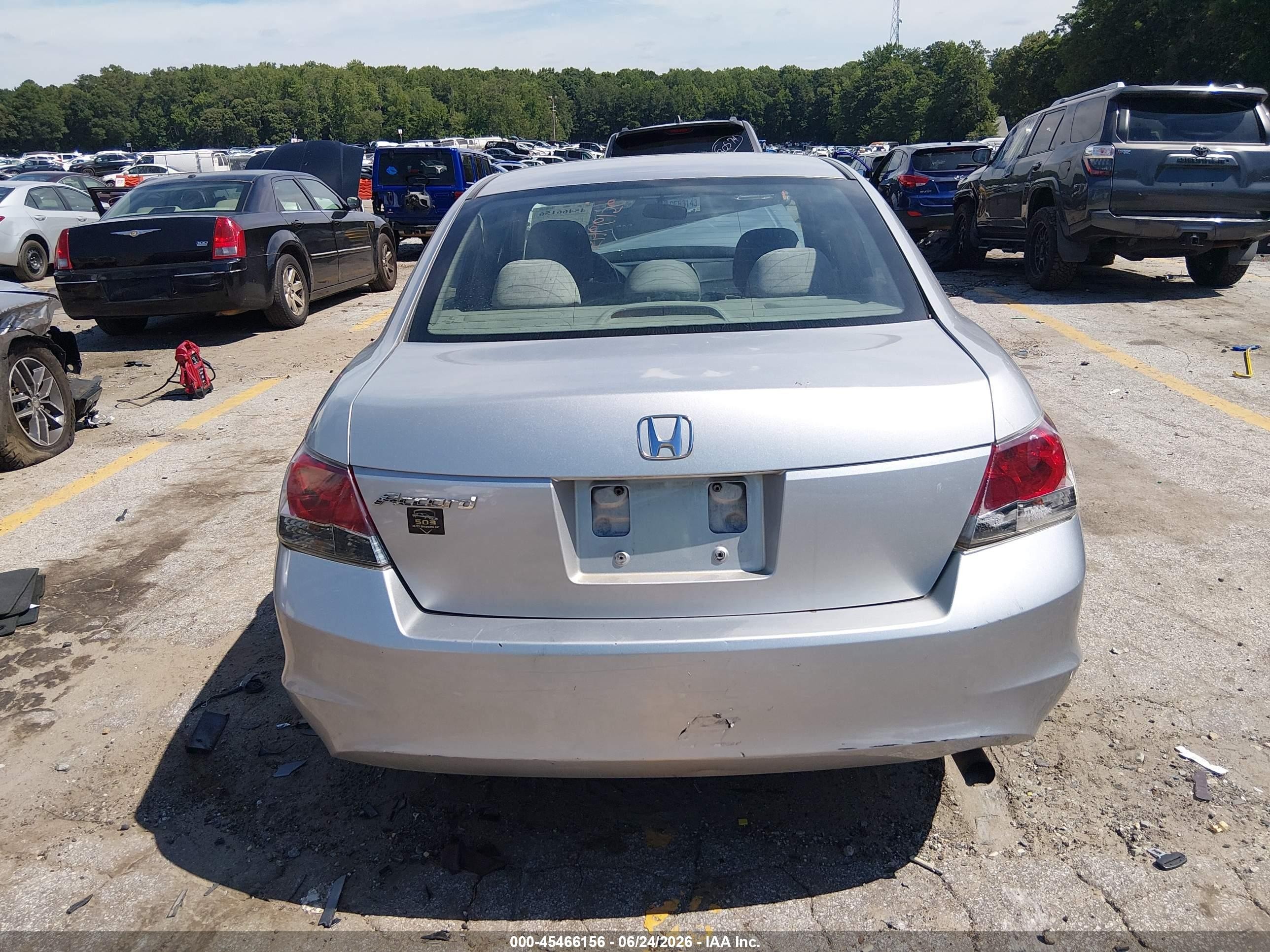 2008 Honda Accord 2.4 Lx Gray vin: 1HGCP26378A052352