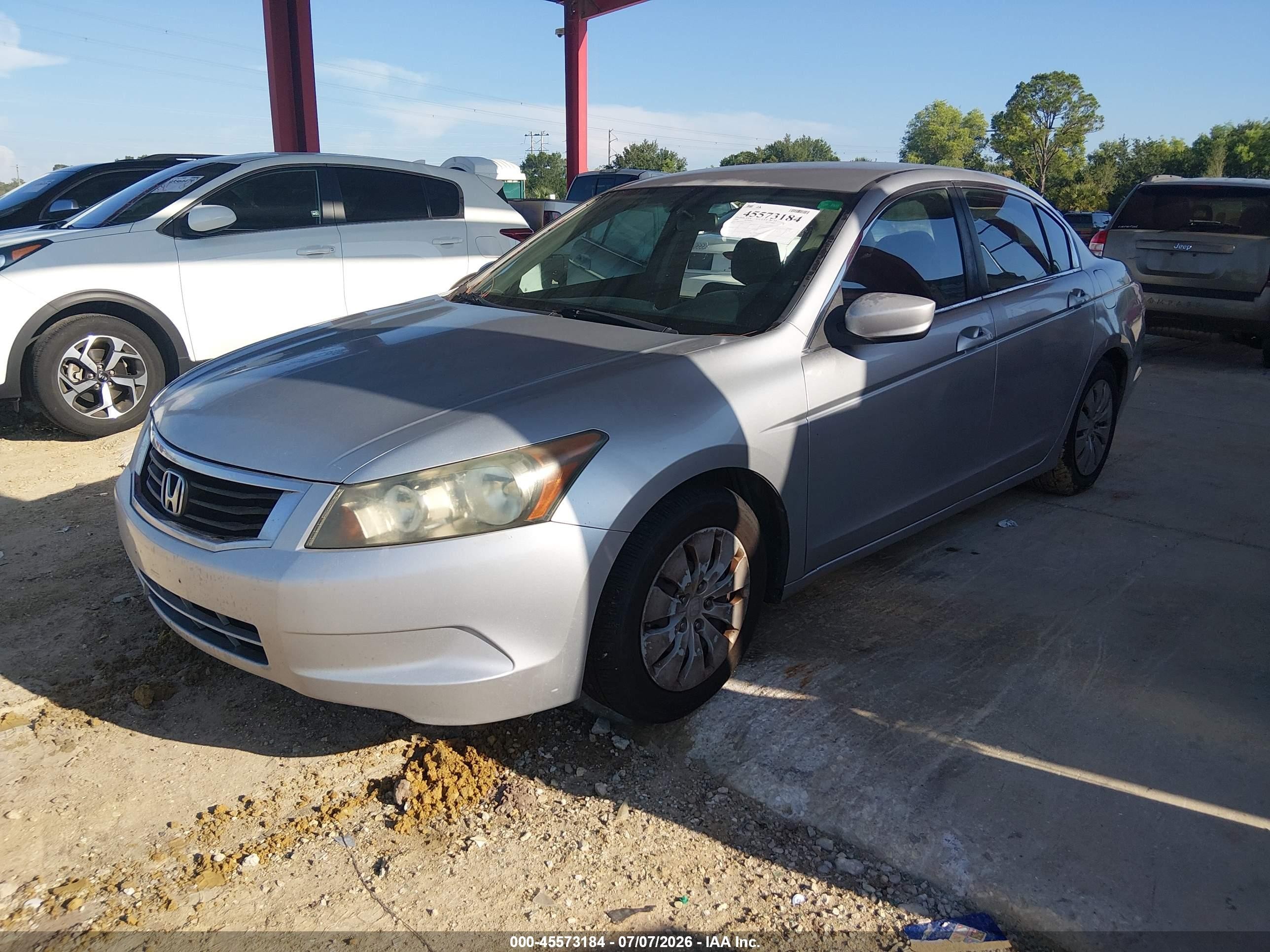 2008 Honda Accord 2.4 Lx Gray vin: 1HGCP26378A077719