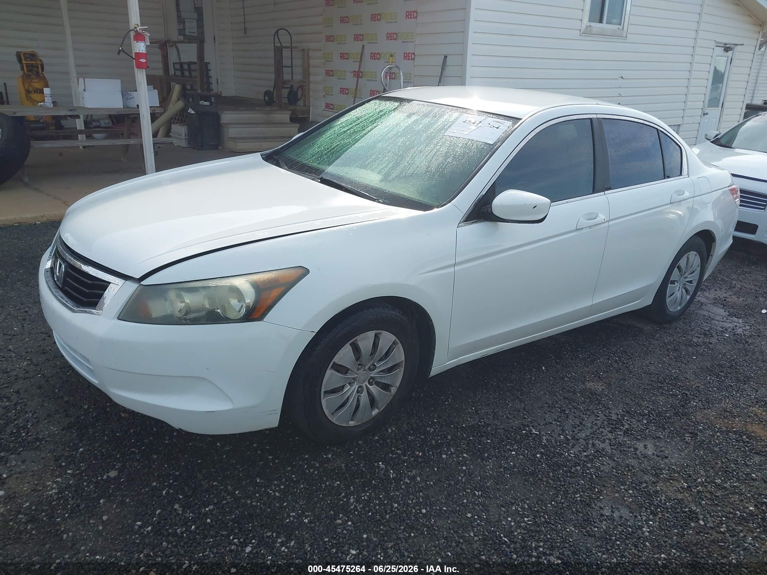 2008 Honda Accord 2.4 Lx Белый vin: 1HGCP26378A163709