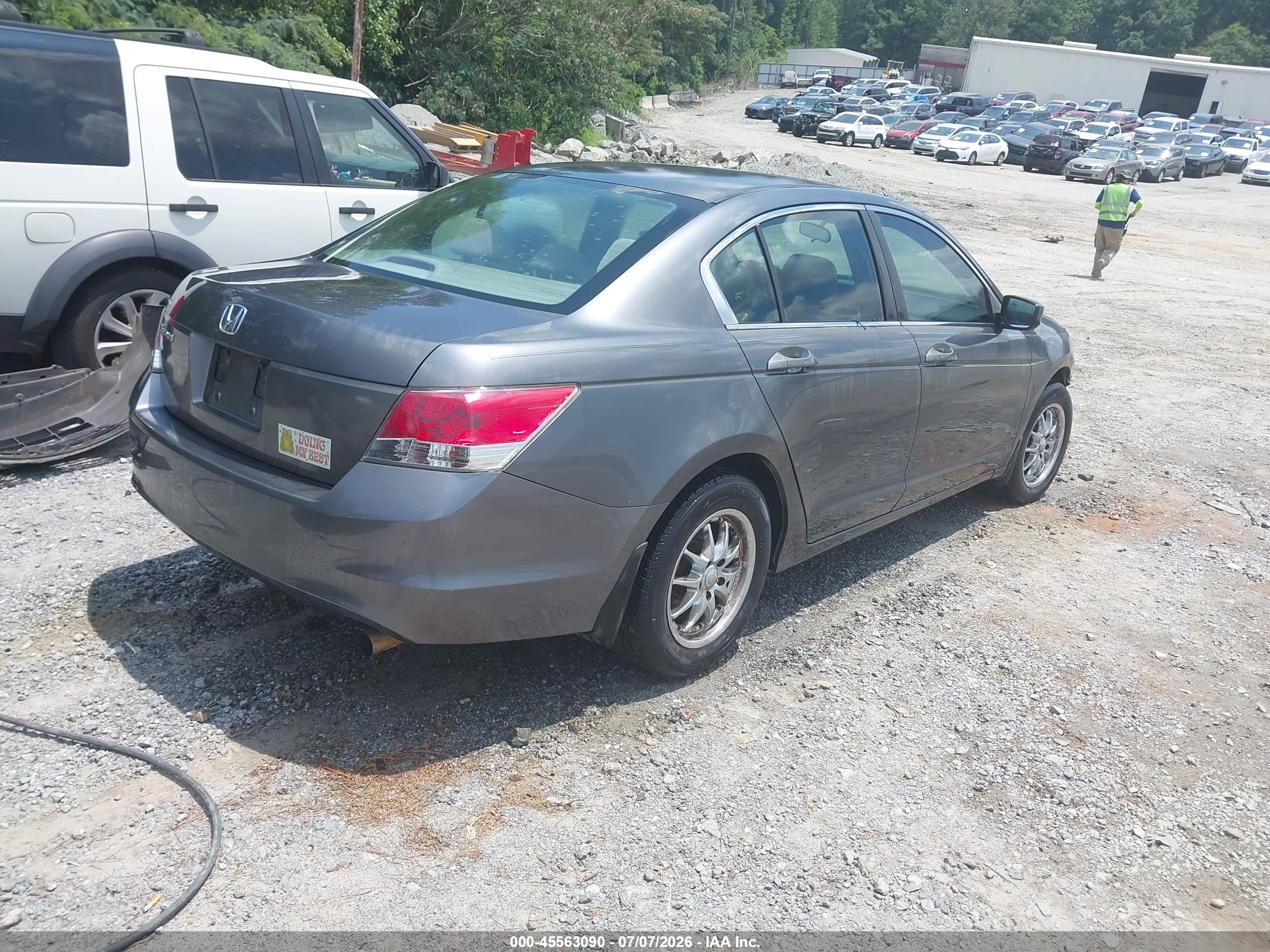 2009 Honda Accord 2.4 Lx Gray vin: 1HGCP26379A026285