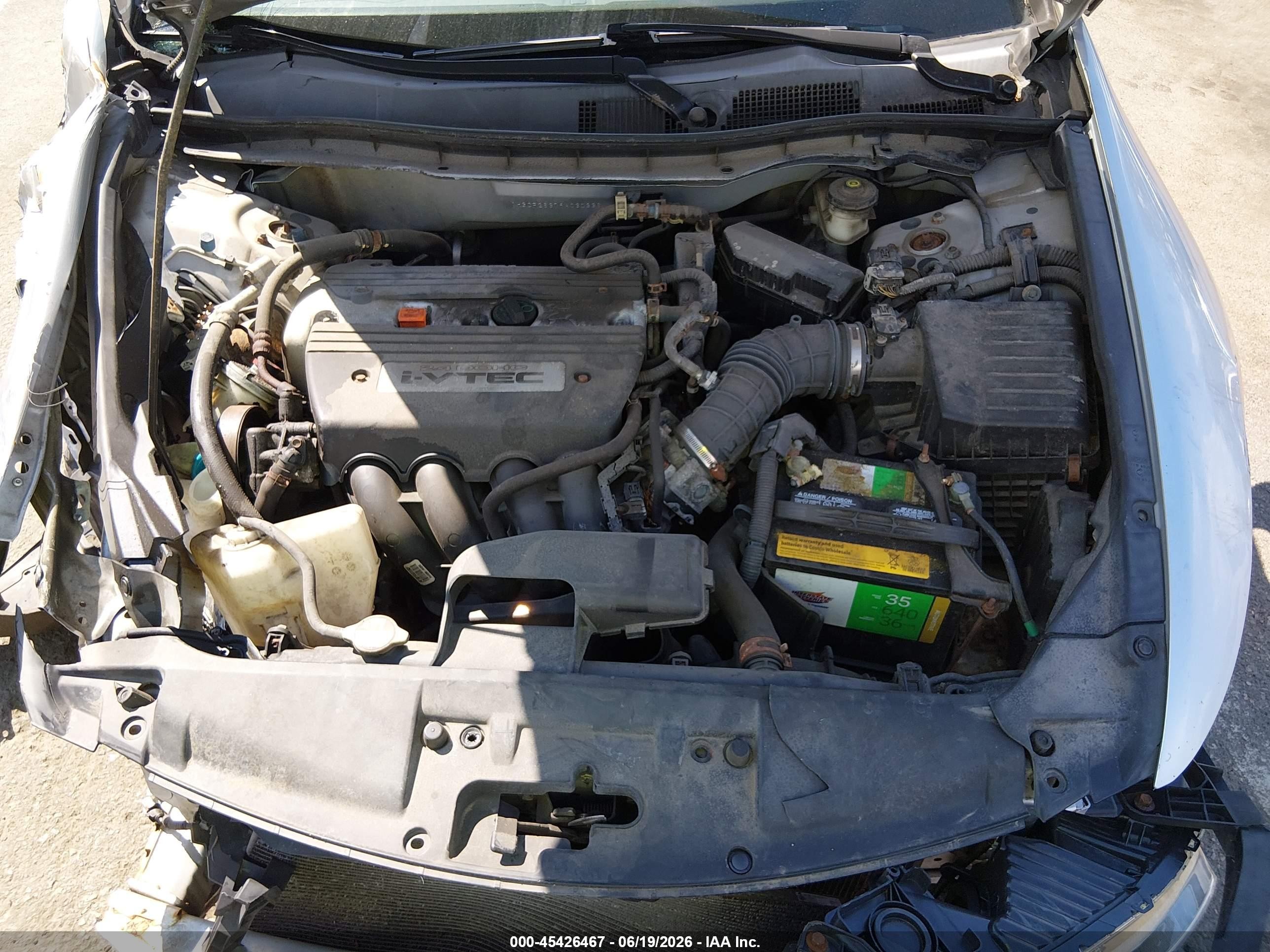 2009 Honda Accord 2.4 Lx Серебряный vin: 1HGCP26379A030336
