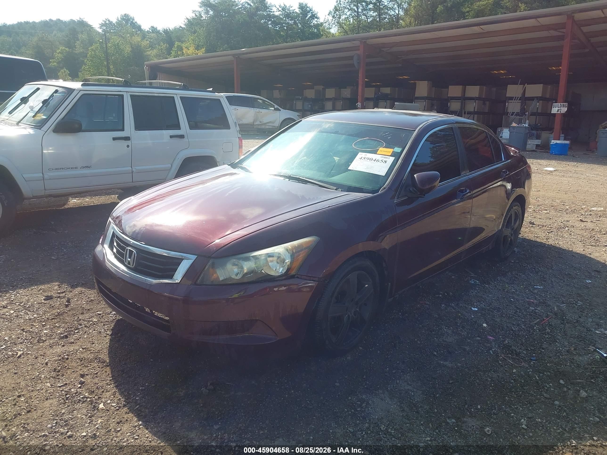 2009 Honda Accord 2.4 Lx Burgundy vin: 1HGCP26379A096272