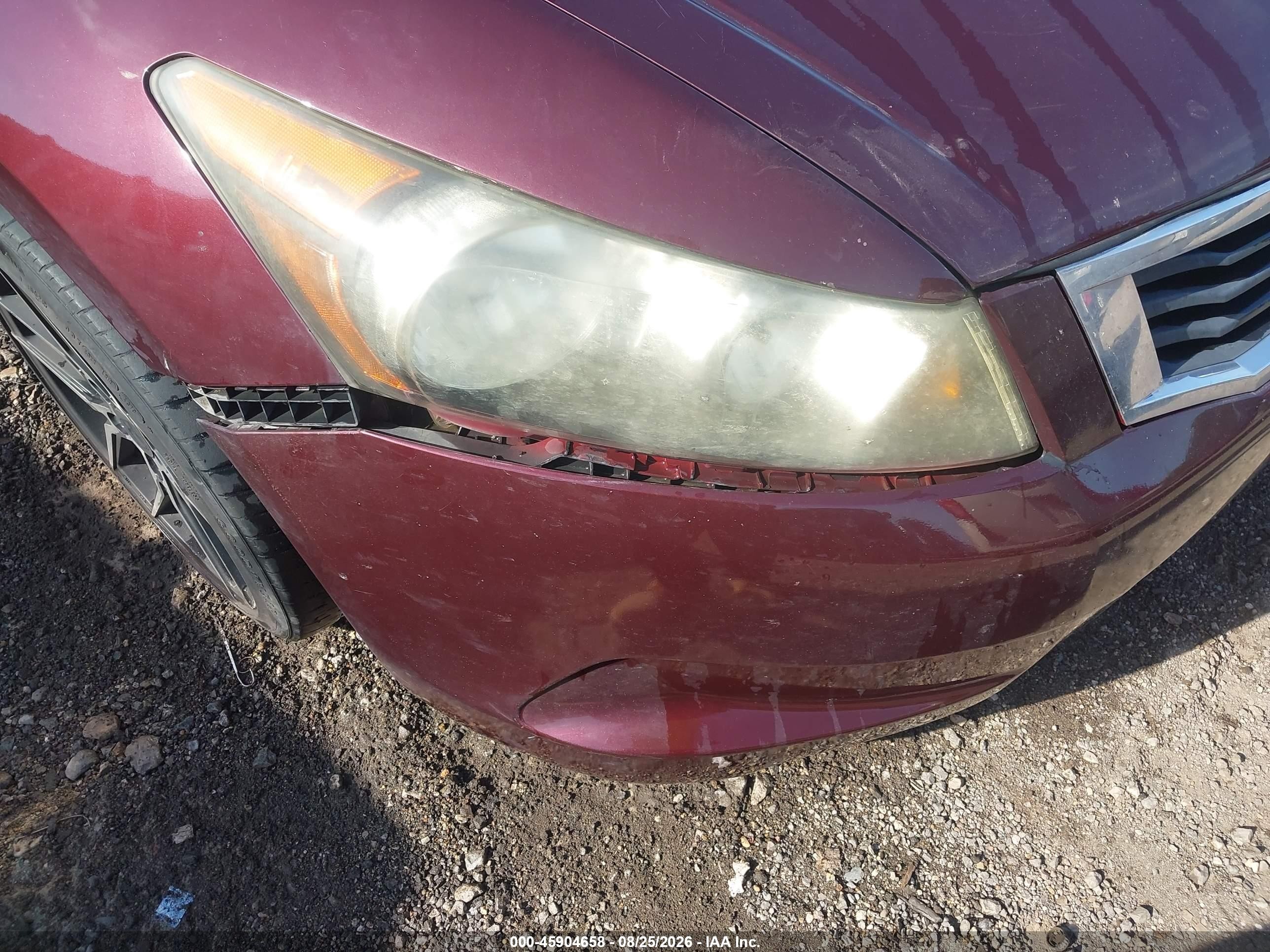 2009 Honda Accord 2.4 Lx Burgundy vin: 1HGCP26379A096272