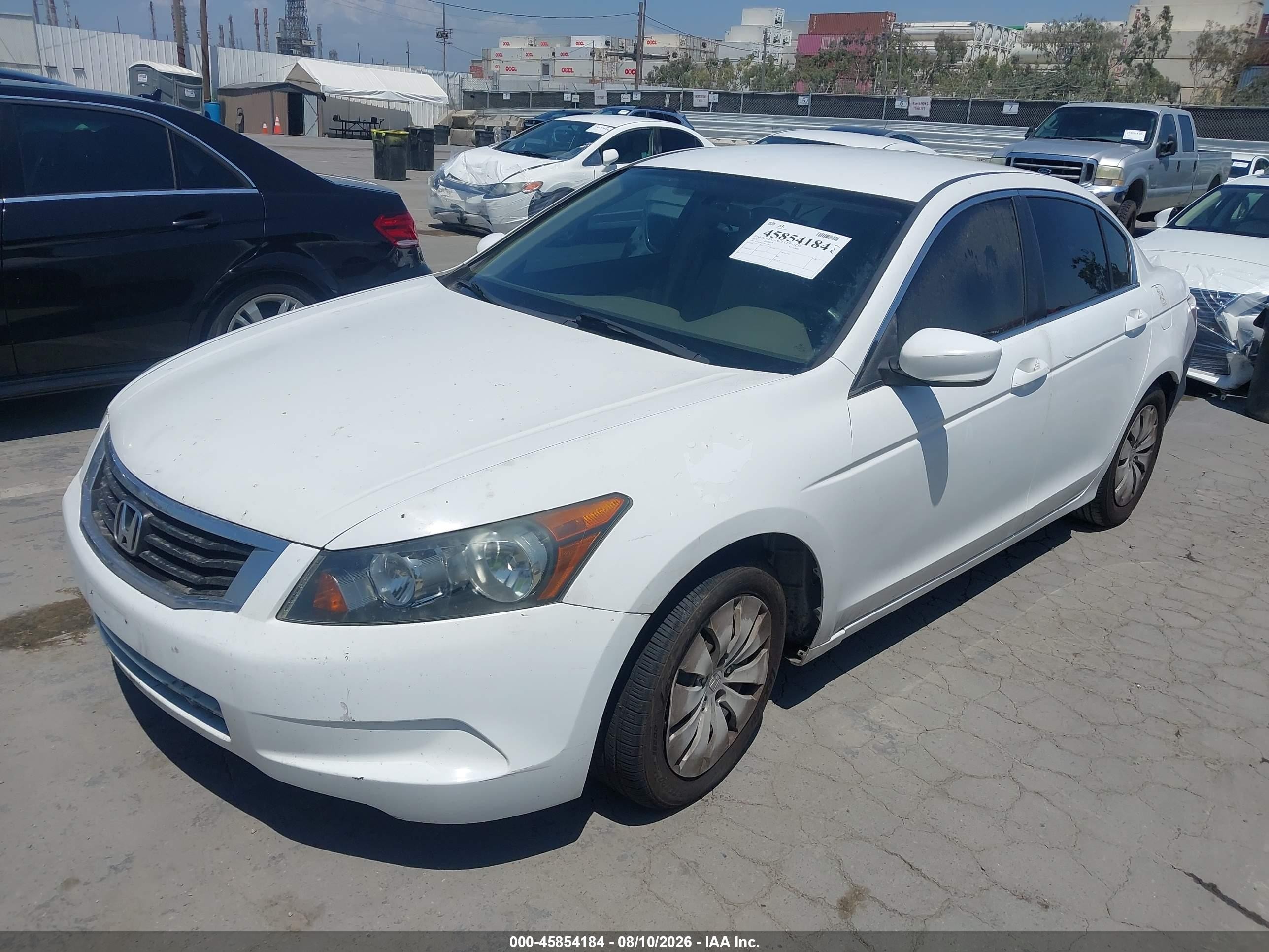 2009 Honda Accord 2.4 Lx White vin: 1HGCP26379A127021