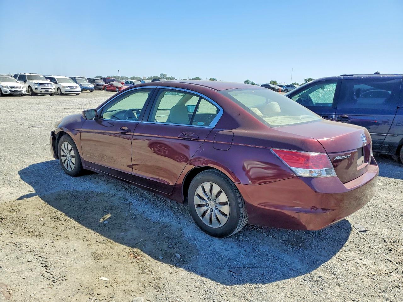 2009 Honda Accord Lx Бордовый vin: 1HGCP26379A133157