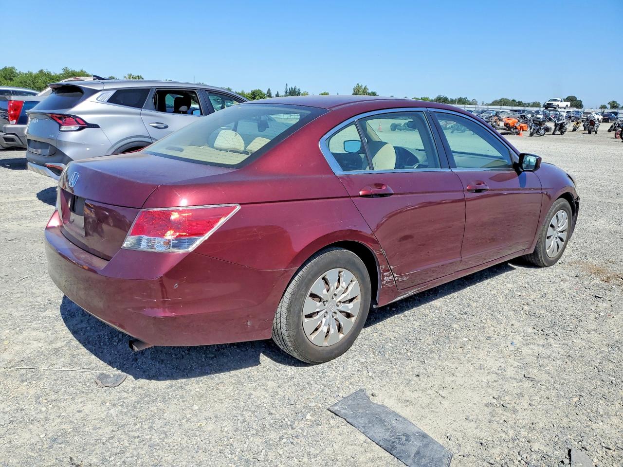 2009 Honda Accord Lx Бордовый vin: 1HGCP26379A133157