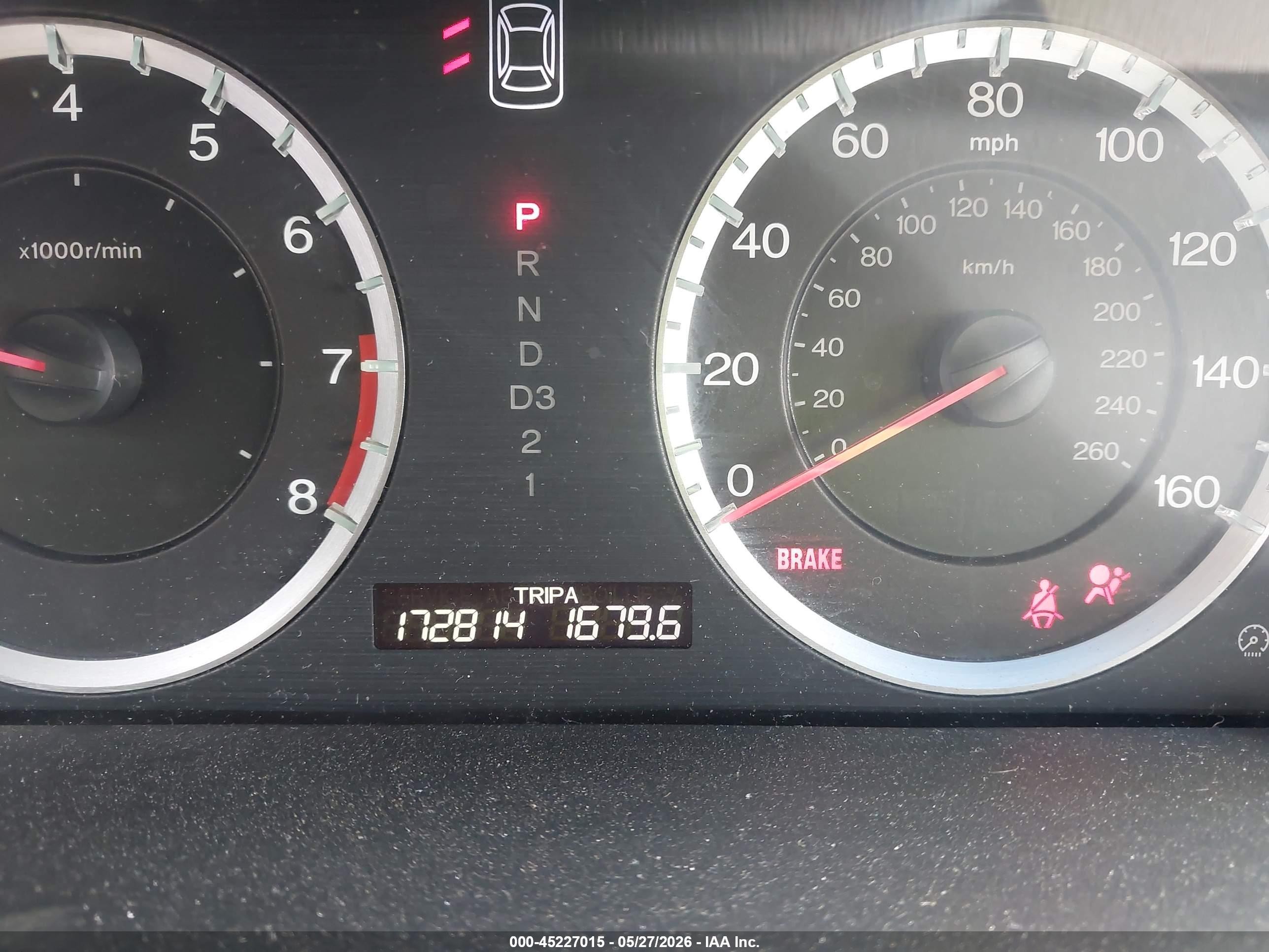 2009 Honda Accord 2.4 Lx Burgundy vin: 1HGCP26379A145938