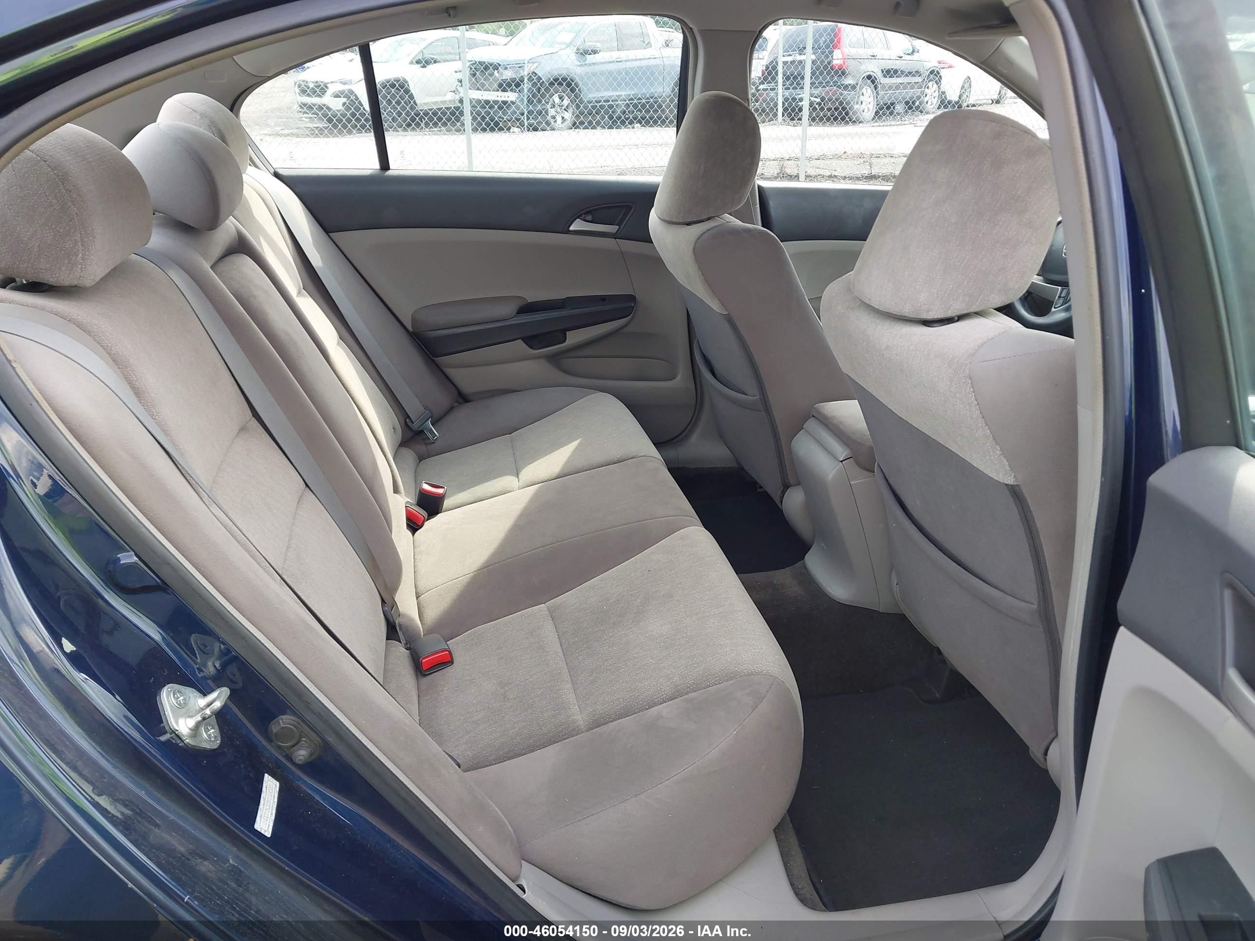 2009 Honda Accord 2.4 Lx Blue vin: 1HGCP26379A164585