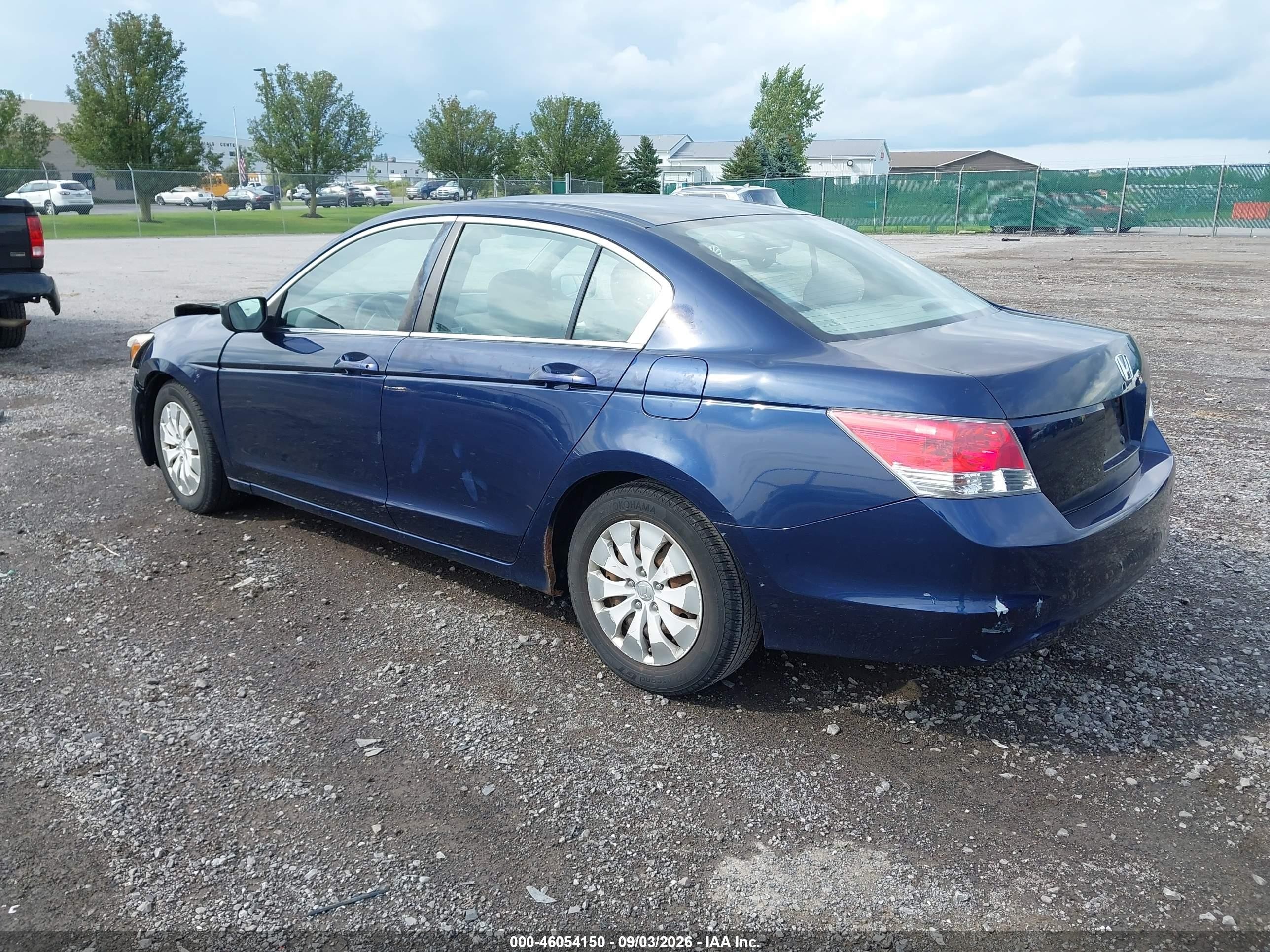 2009 Honda Accord 2.4 Lx Blue vin: 1HGCP26379A164585