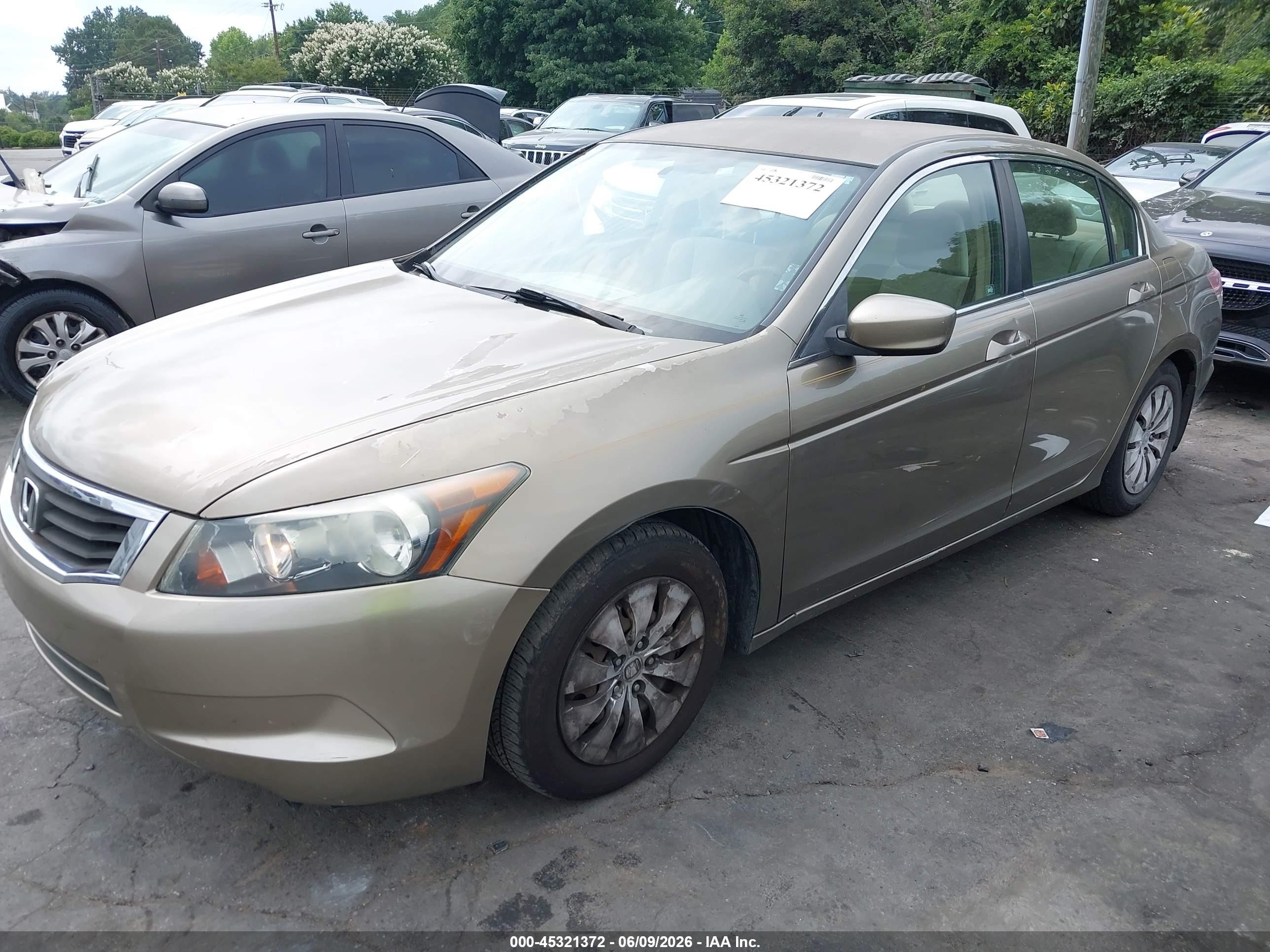 2009 Honda Accord 2.4 Lx Gold vin: 1HGCP26379A193293