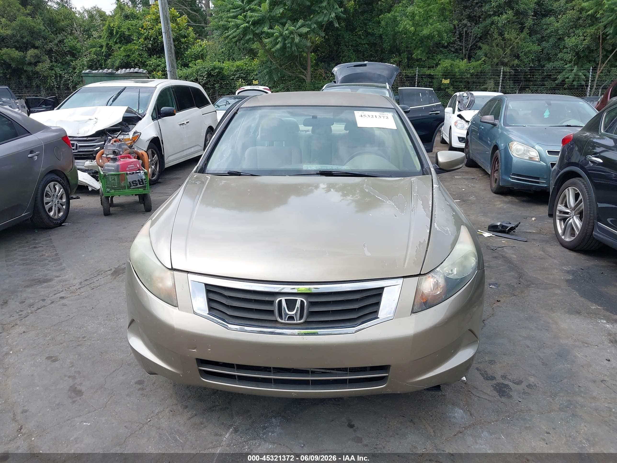 2009 Honda Accord 2.4 Lx Gold vin: 1HGCP26379A193293