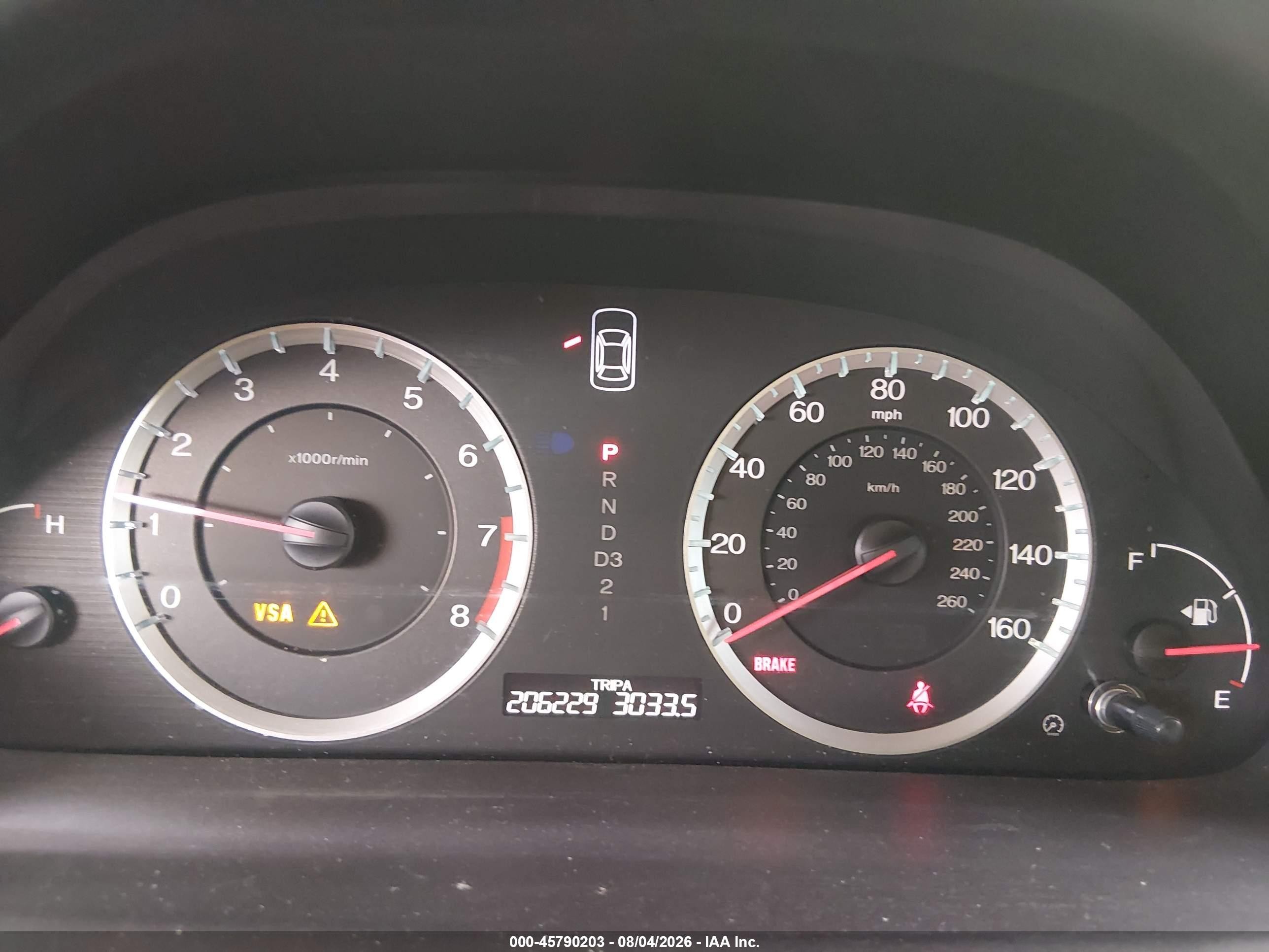 2008 Honda Accord 2.4 Lx Maroon vin: 1HGCP26388A037066