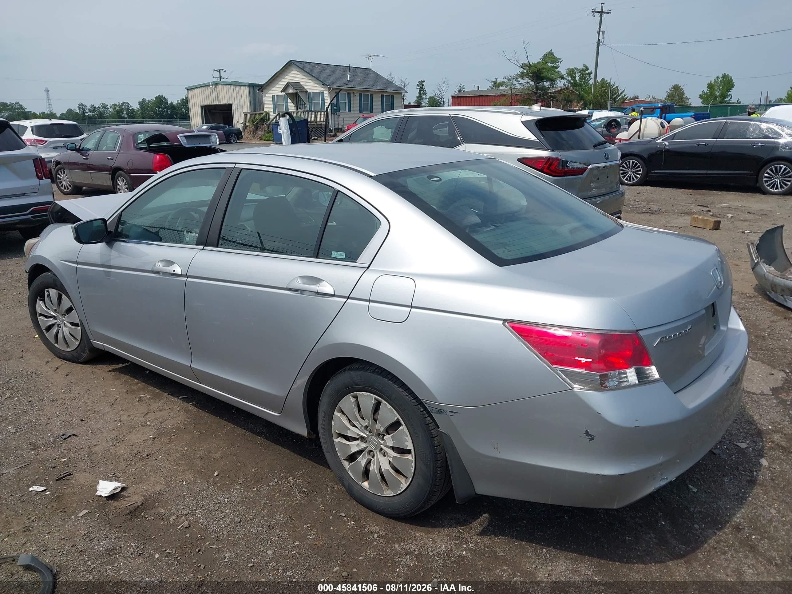 2008 Honda Accord 2.4 Lx Silver vin: 1HGCP26388A037259