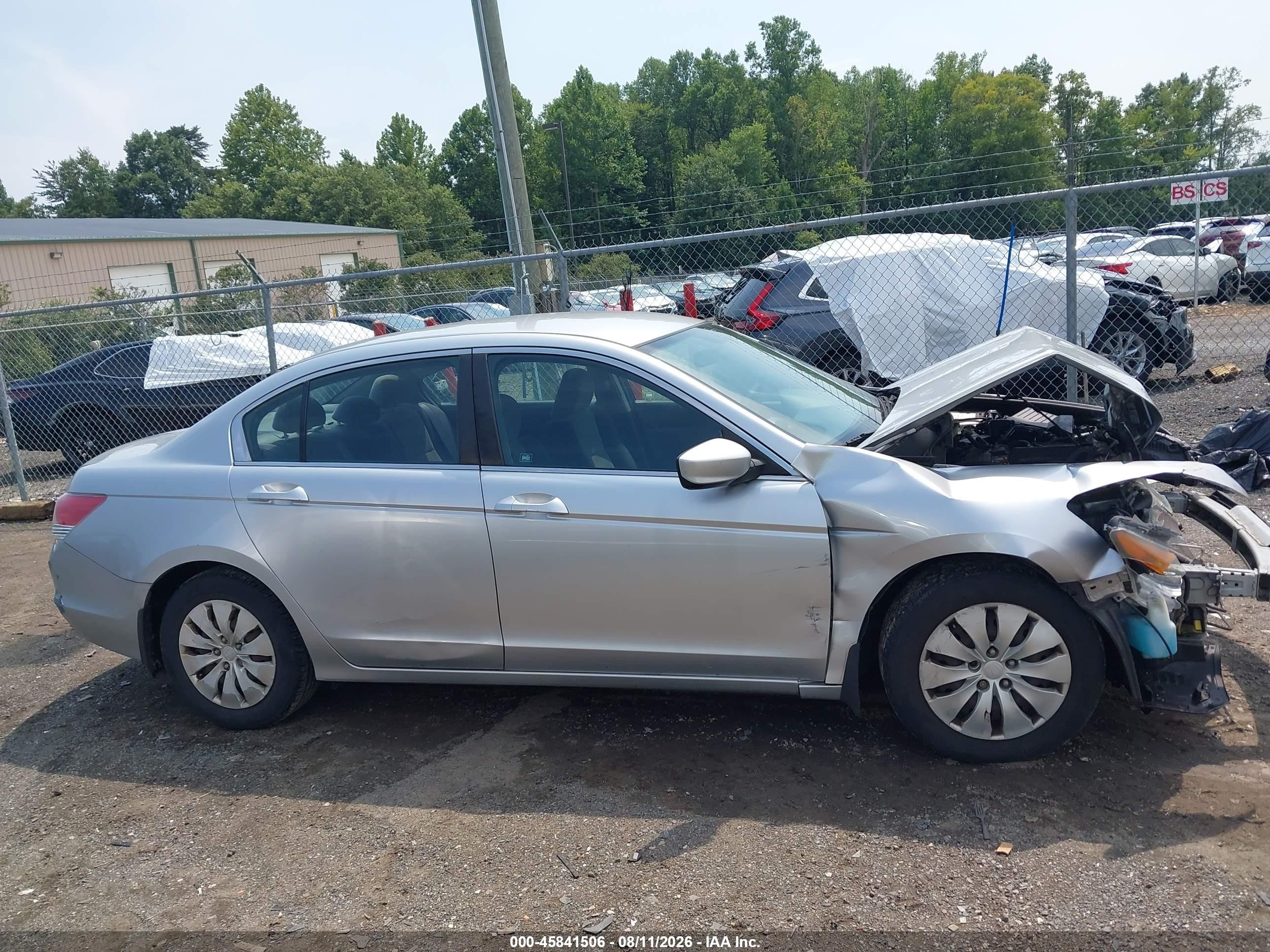 2008 Honda Accord 2.4 Lx Silver vin: 1HGCP26388A037259