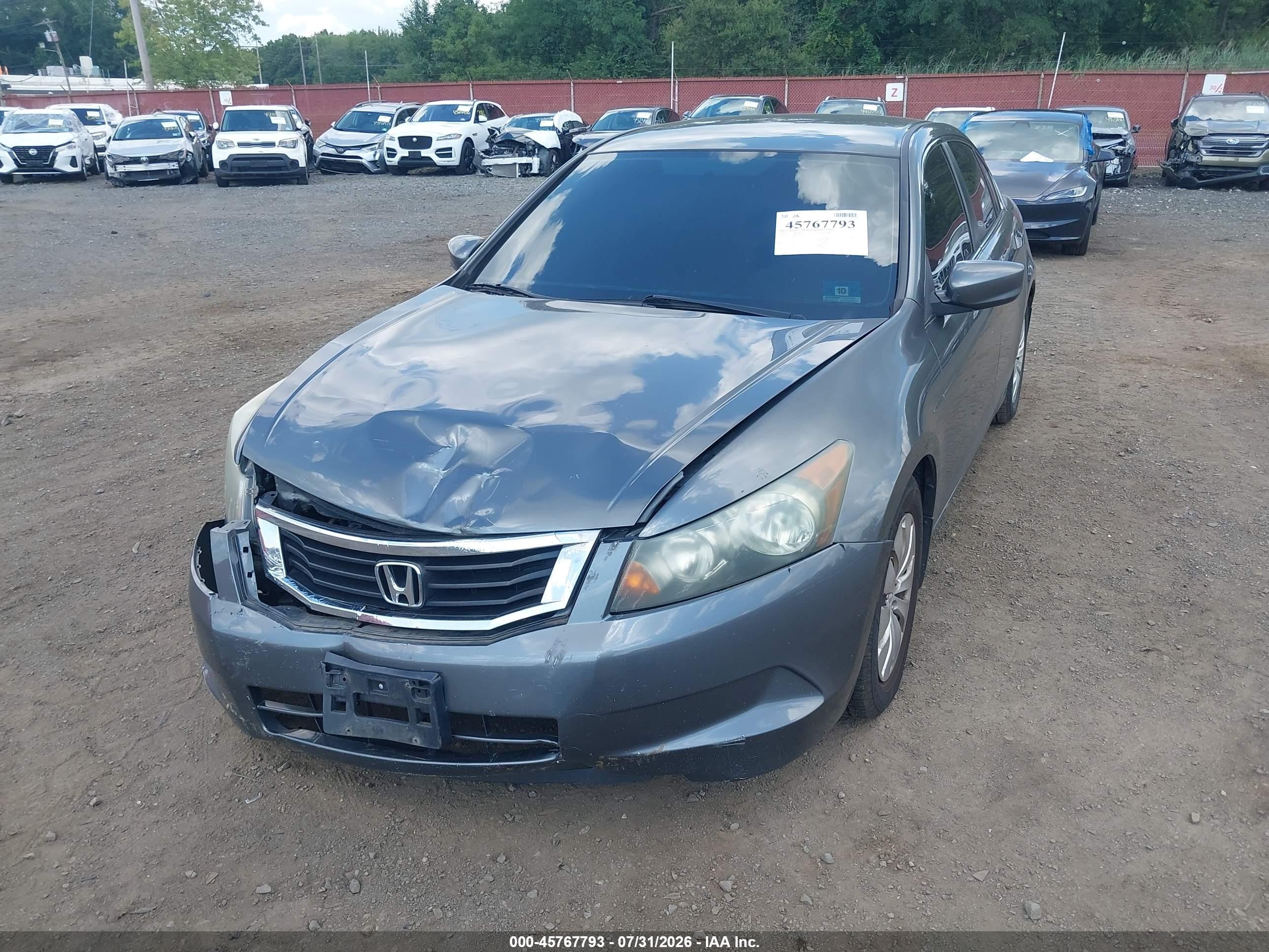 2008 Honda Accord 2.4 Lx Серый vin: 1HGCP26388A040274