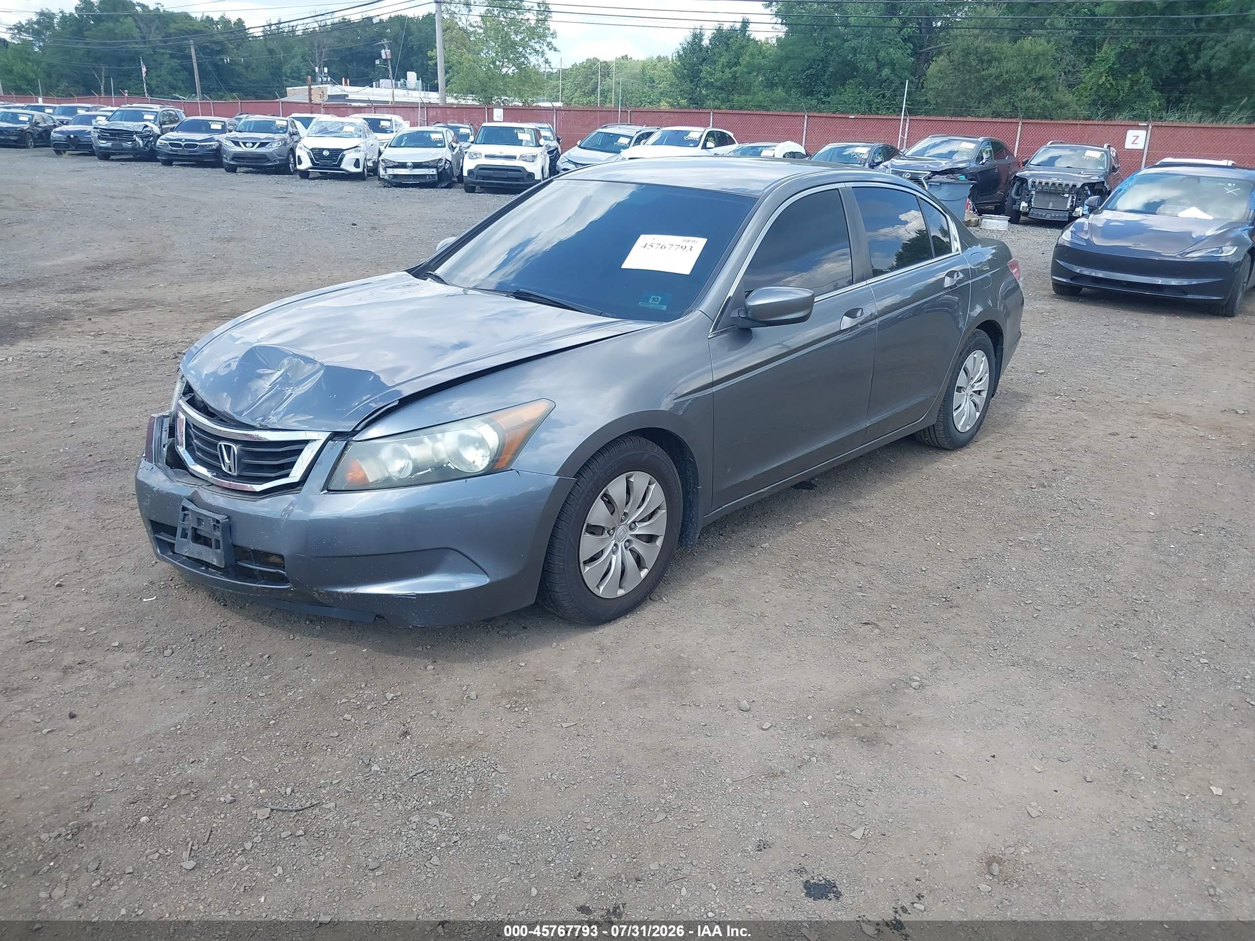 2008 Honda Accord 2.4 Lx Серый vin: 1HGCP26388A040274