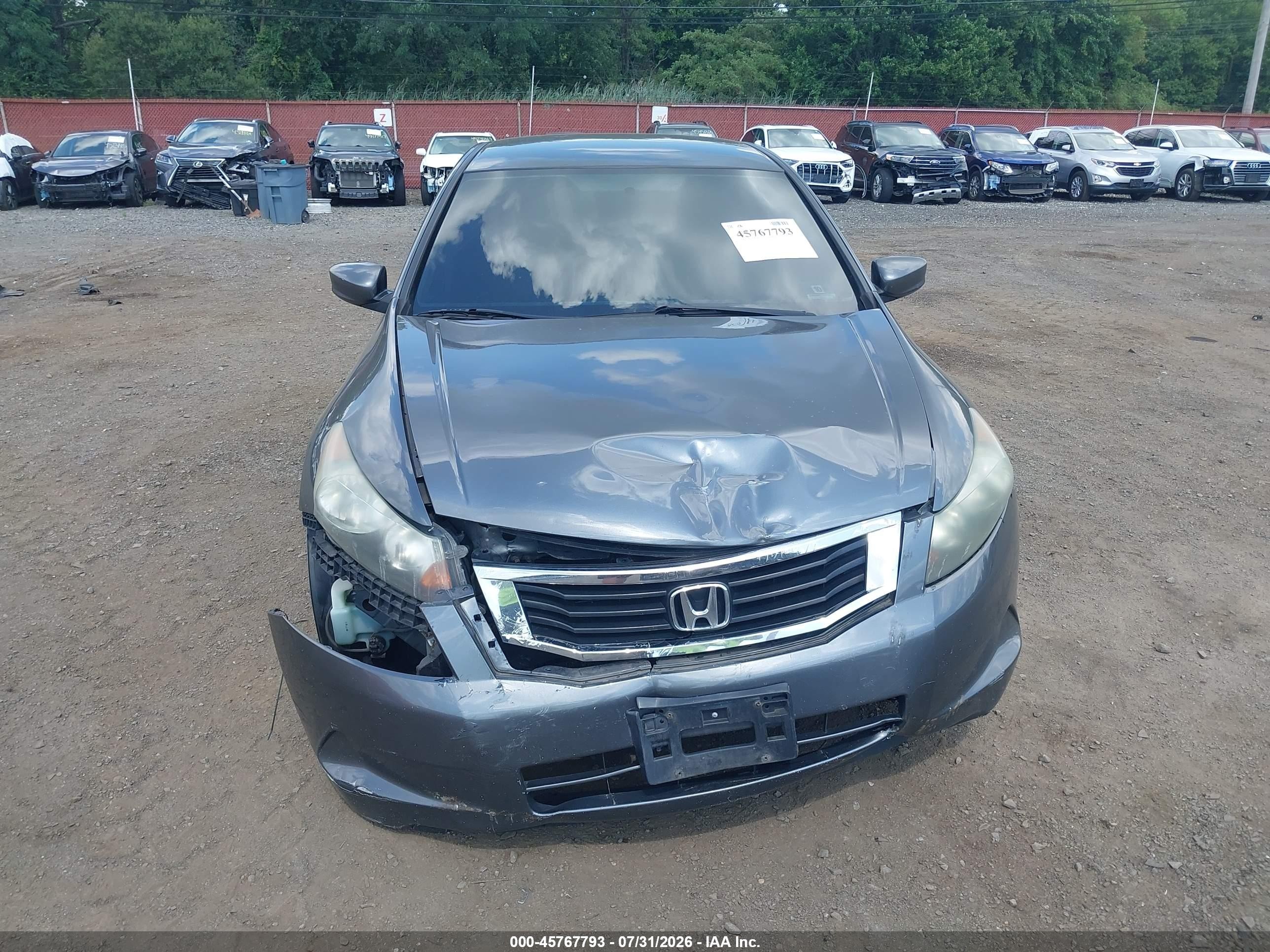 2008 Honda Accord 2.4 Lx Серый vin: 1HGCP26388A040274