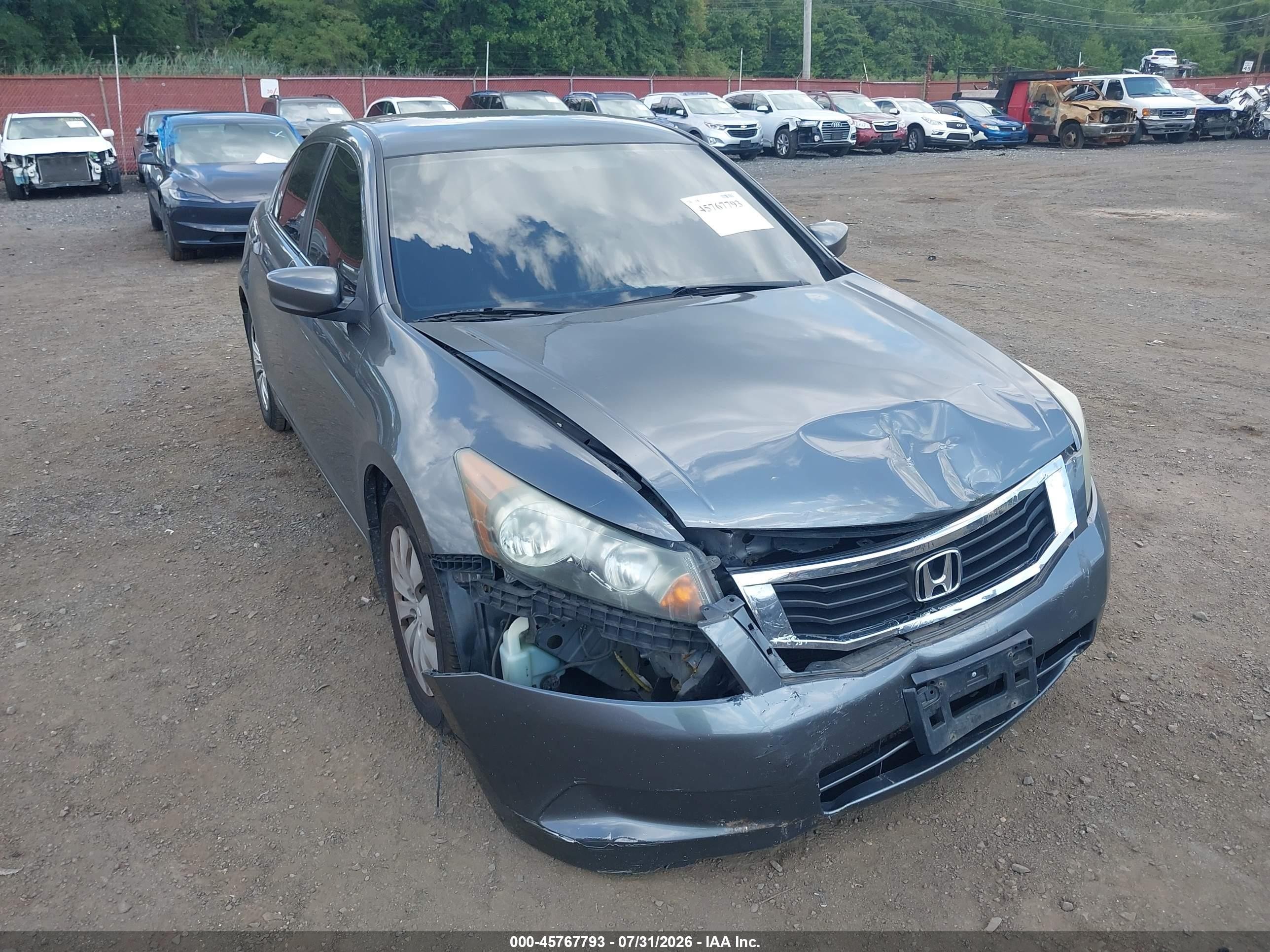 2008 Honda Accord 2.4 Lx Серый vin: 1HGCP26388A040274