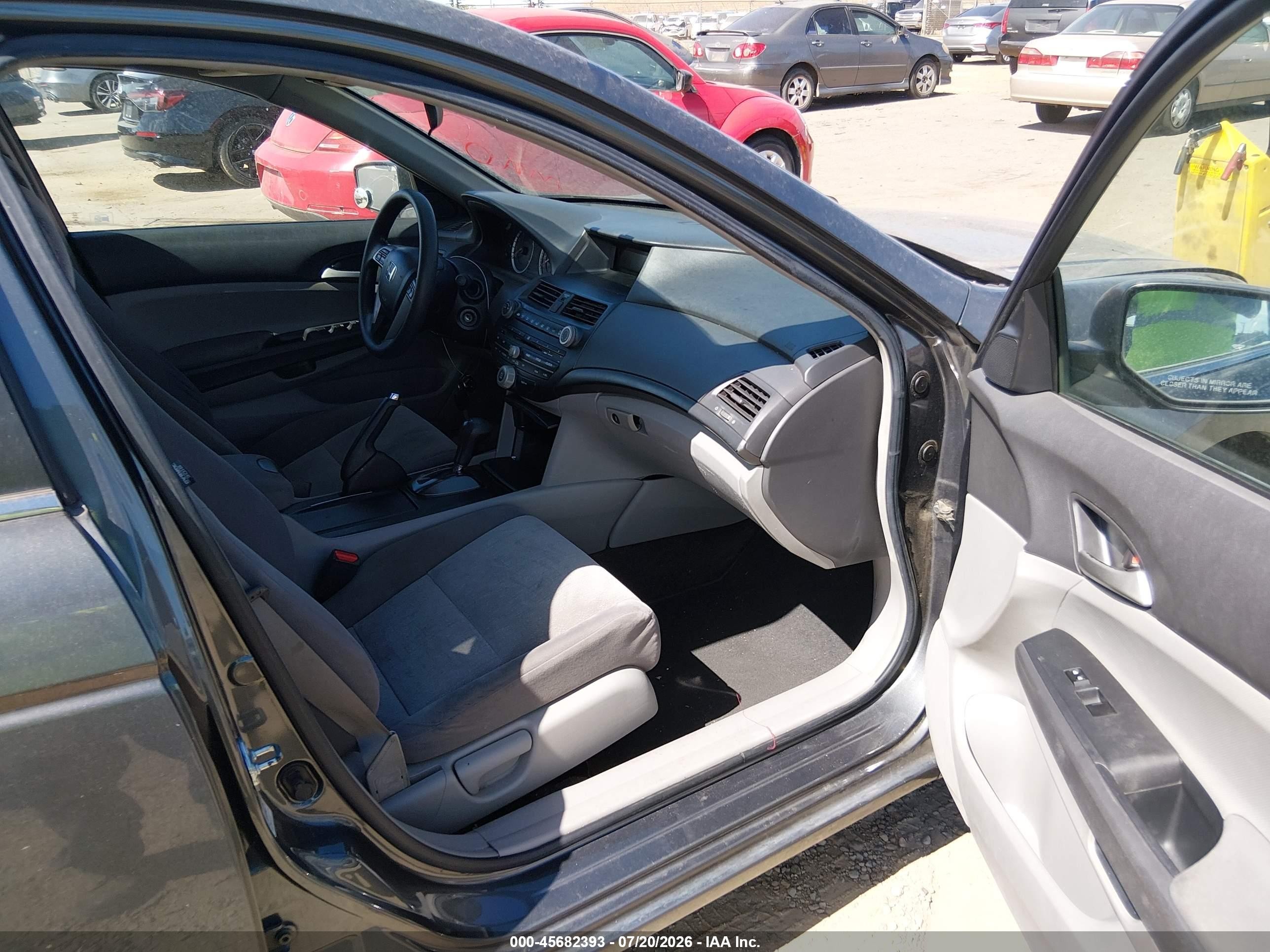 2008 Honda Accord 2.4 Lx Gray vin: 1HGCP26388A074425