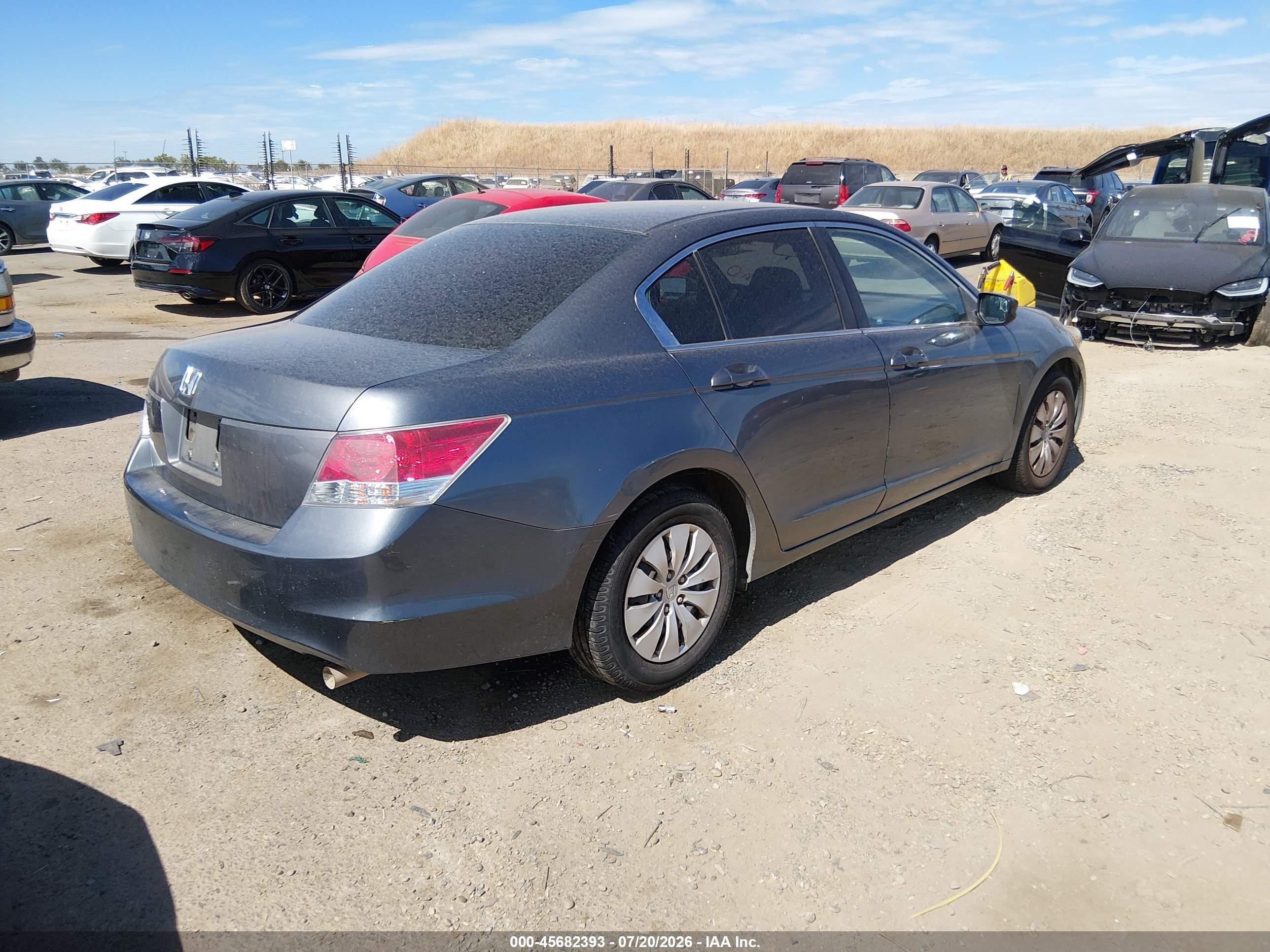 2008 Honda Accord 2.4 Lx Gray vin: 1HGCP26388A074425