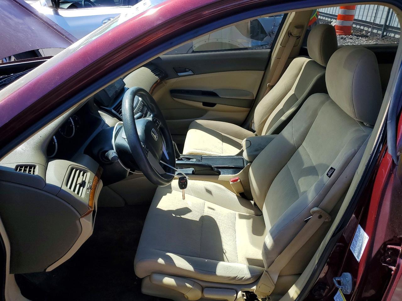 2008 Honda Accord Lx Burgundy vin: 1HGCP26388A103597