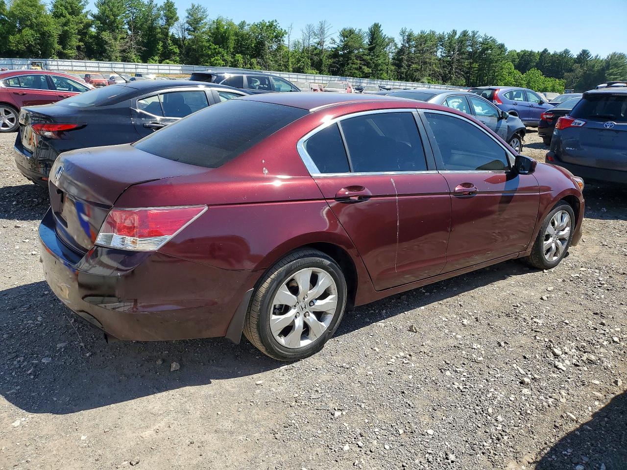 2008 Honda Accord Lx Burgundy vin: 1HGCP26388A103597