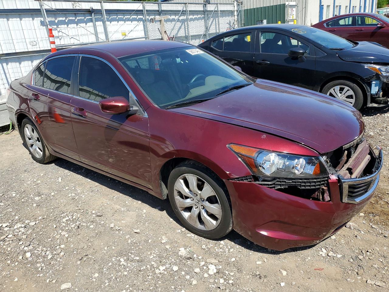 2008 Honda Accord Lx Burgundy vin: 1HGCP26388A103597