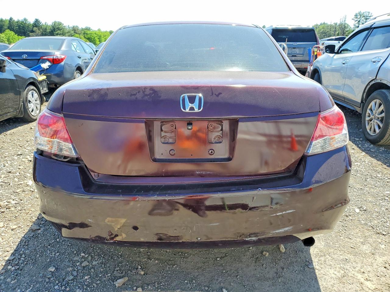 2008 Honda Accord Lx Burgundy vin: 1HGCP26388A103597