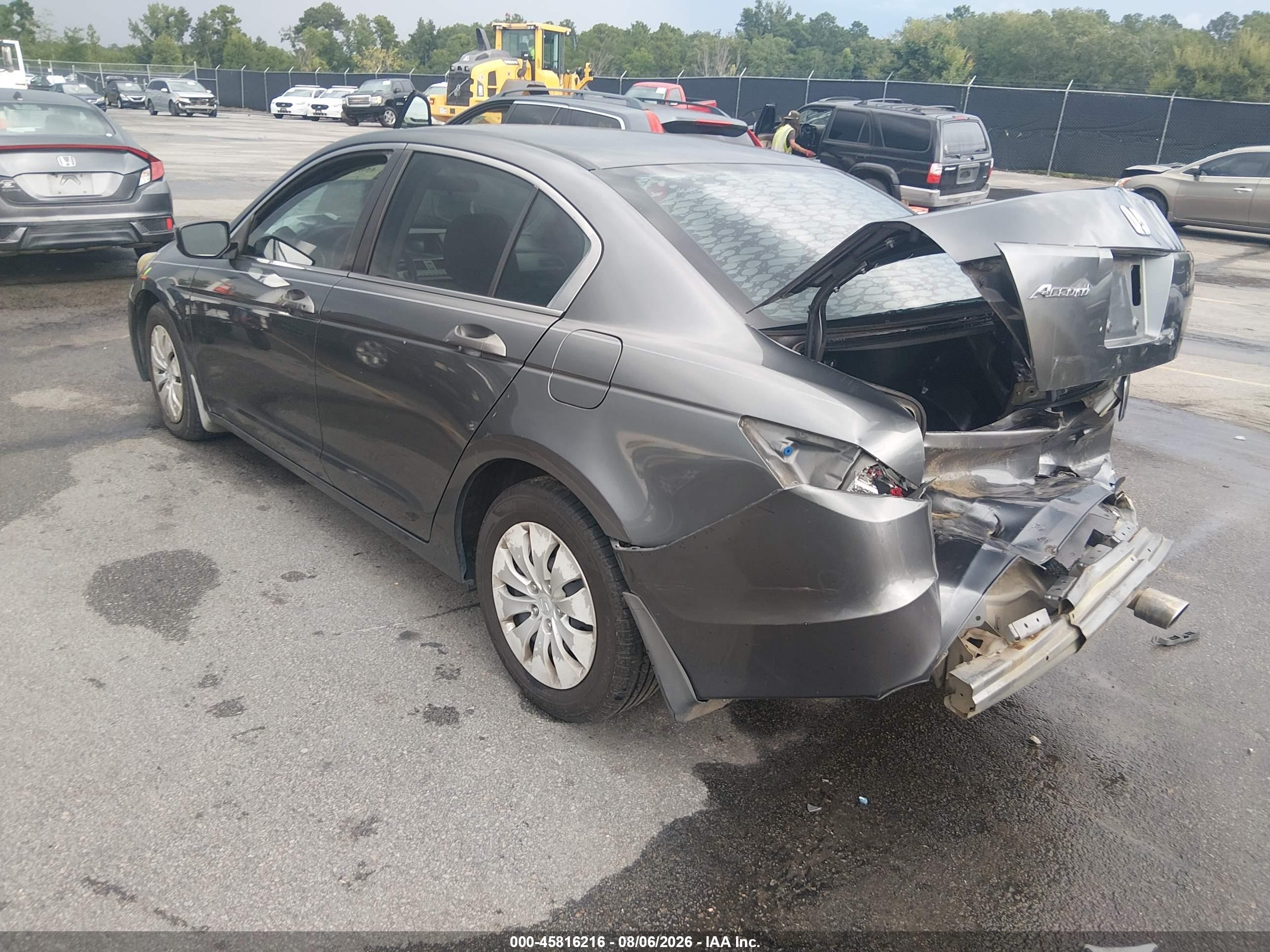 2008 Honda Accord 2.4 Lx Gray vin: 1HGCP26388A132758