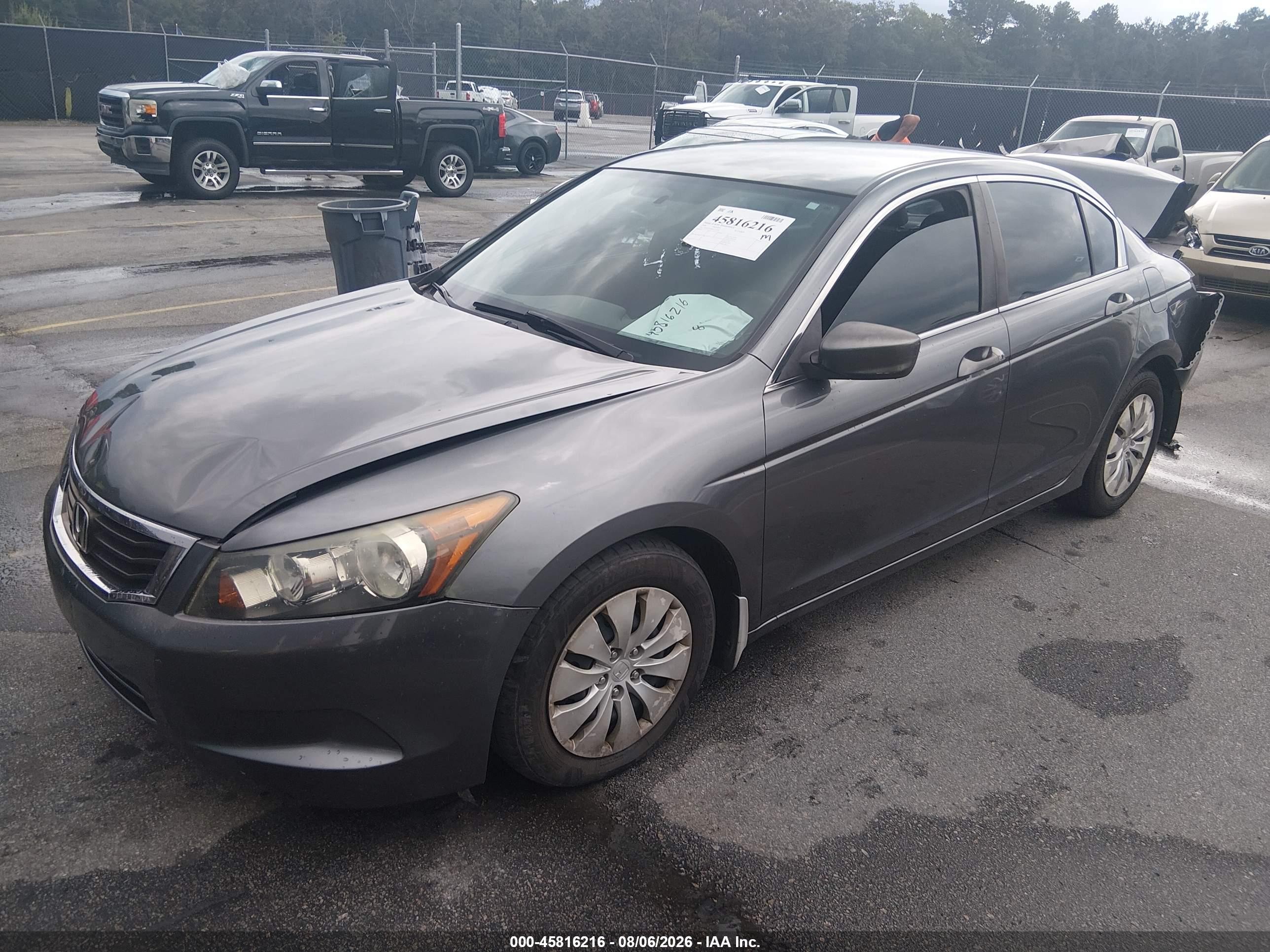 2008 Honda Accord 2.4 Lx Gray vin: 1HGCP26388A132758