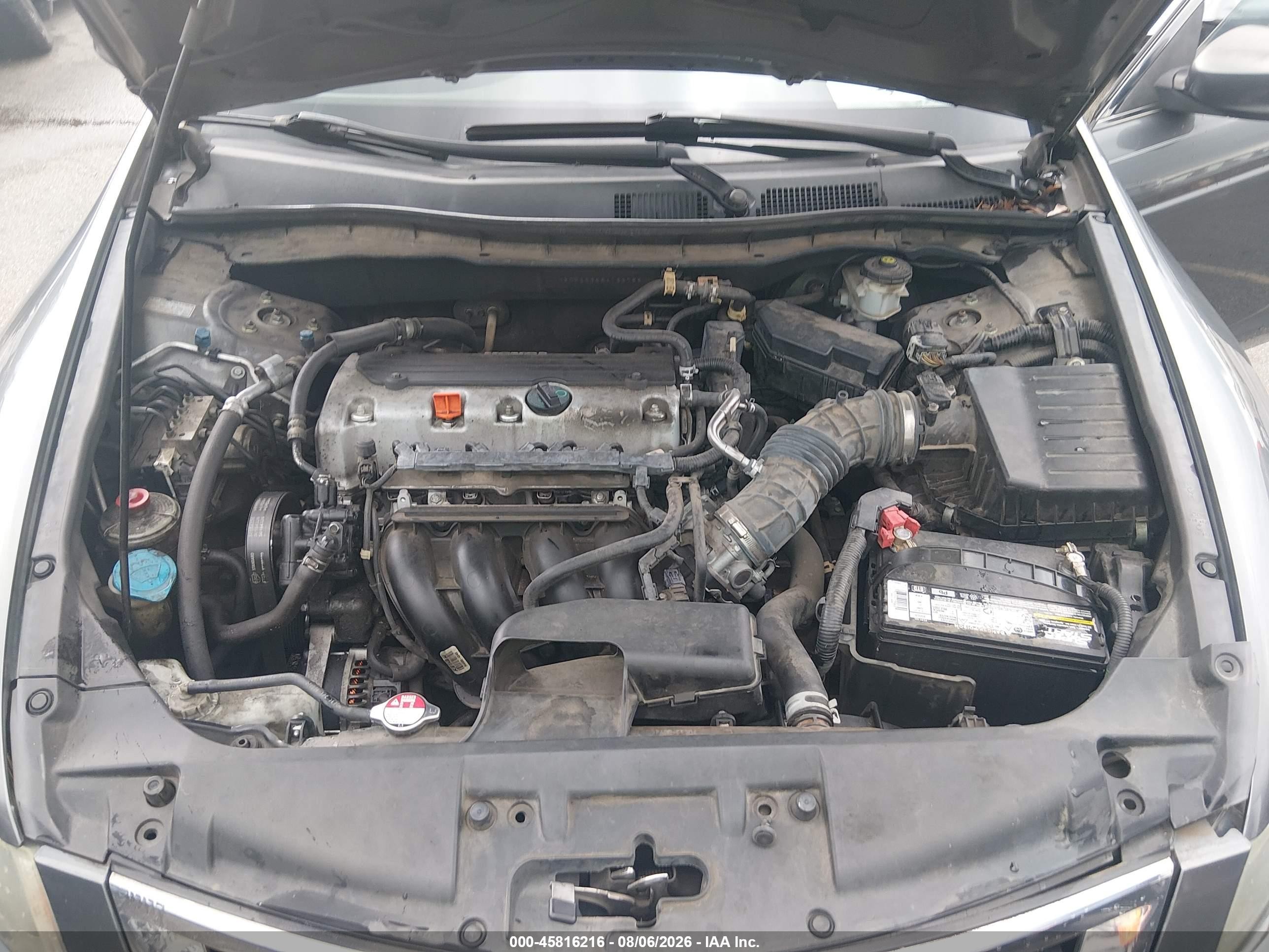 2008 Honda Accord 2.4 Lx Gray vin: 1HGCP26388A132758