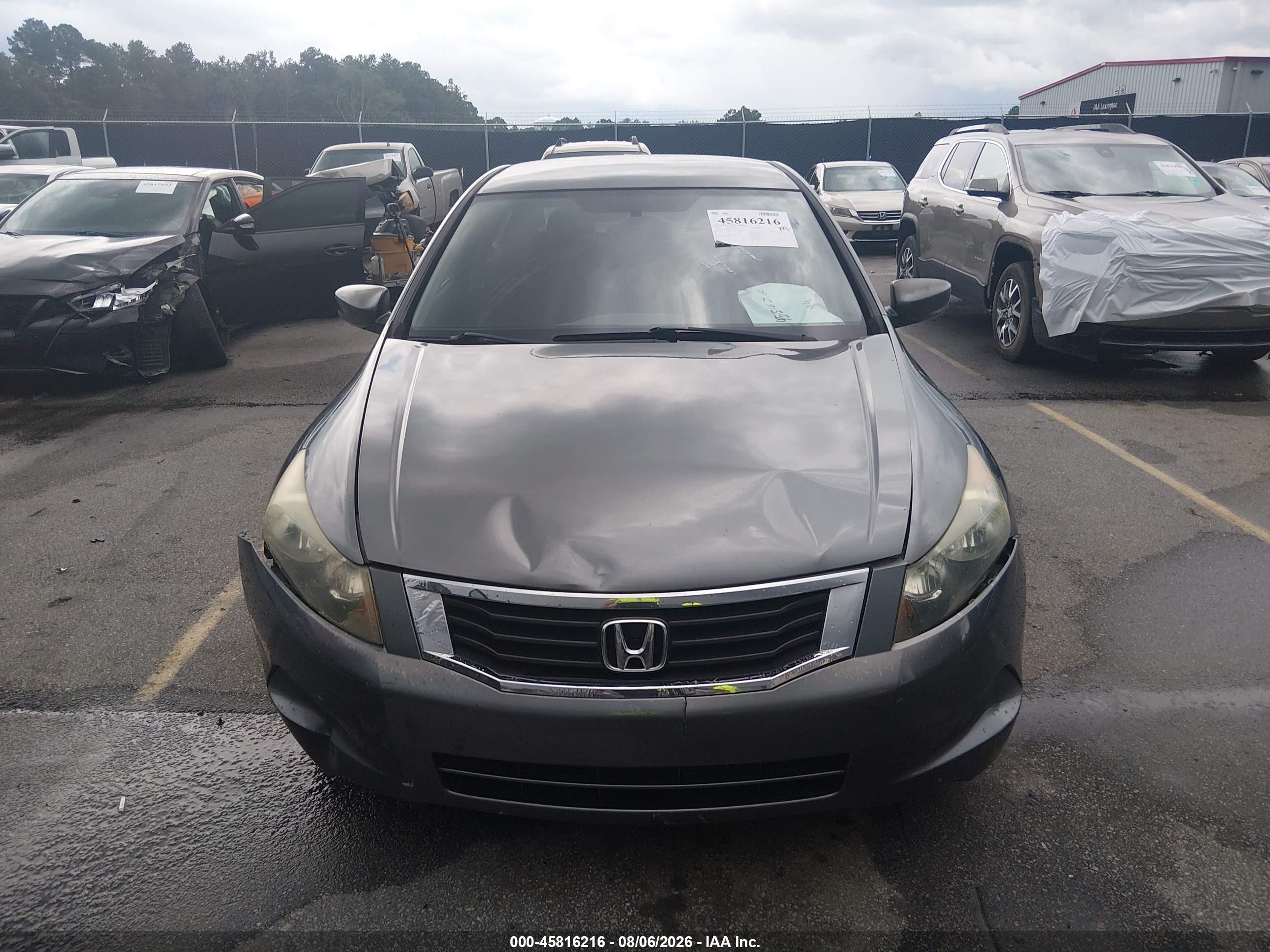 2008 Honda Accord 2.4 Lx Gray vin: 1HGCP26388A132758