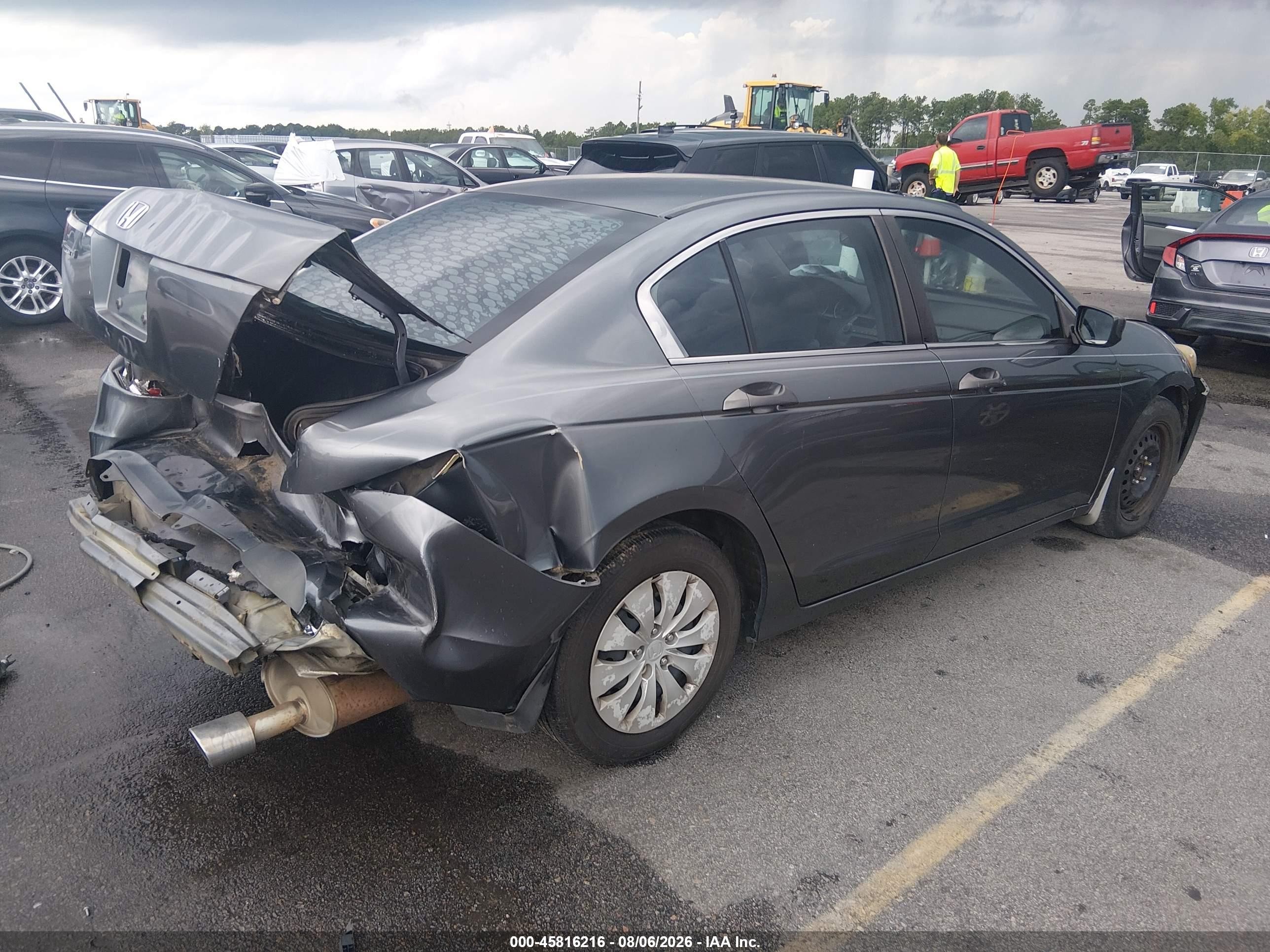 2008 Honda Accord 2.4 Lx Gray vin: 1HGCP26388A132758