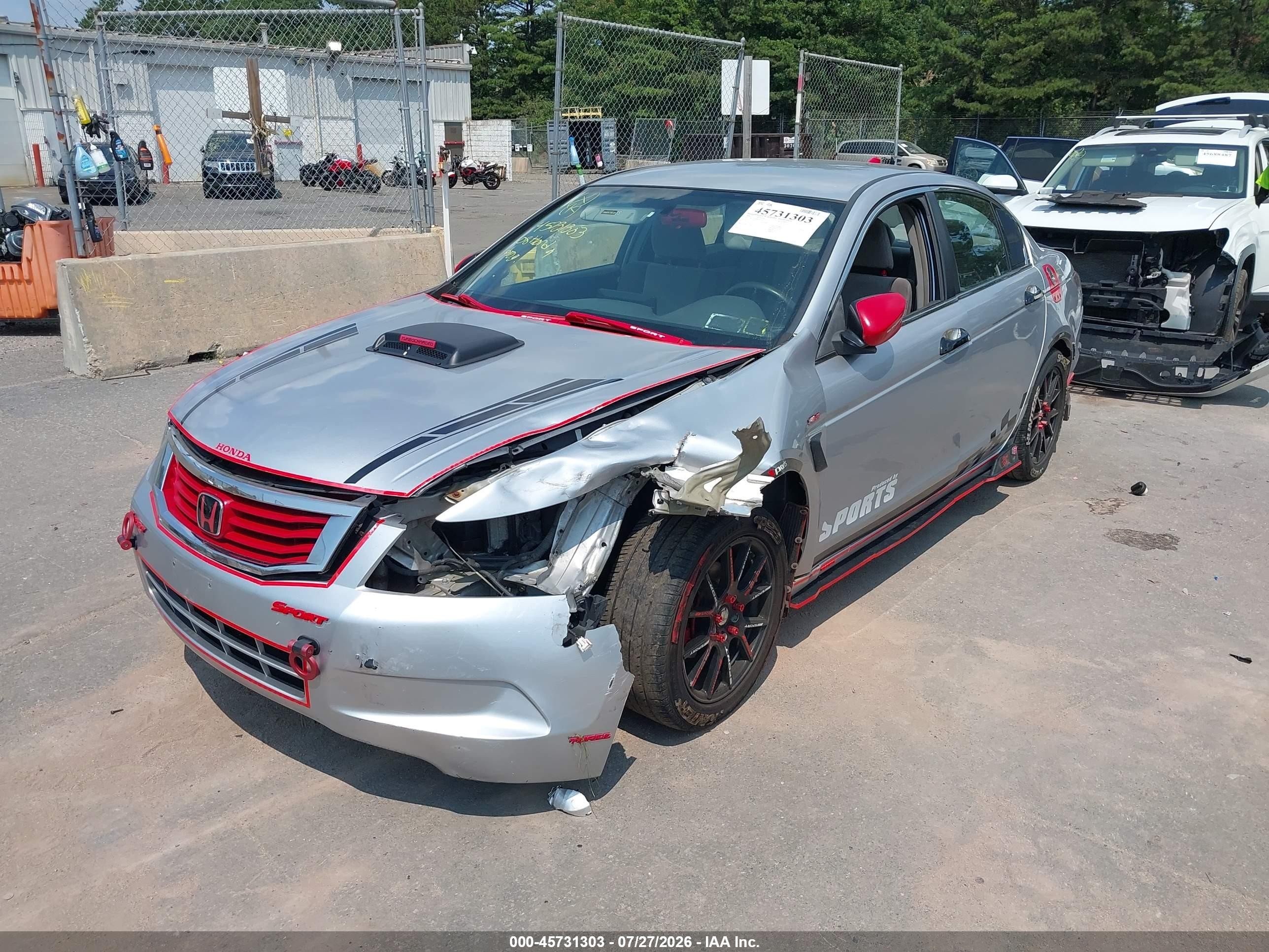 2008 Honda Accord 2.4 Lx Silver vin: 1HGCP26388A163203