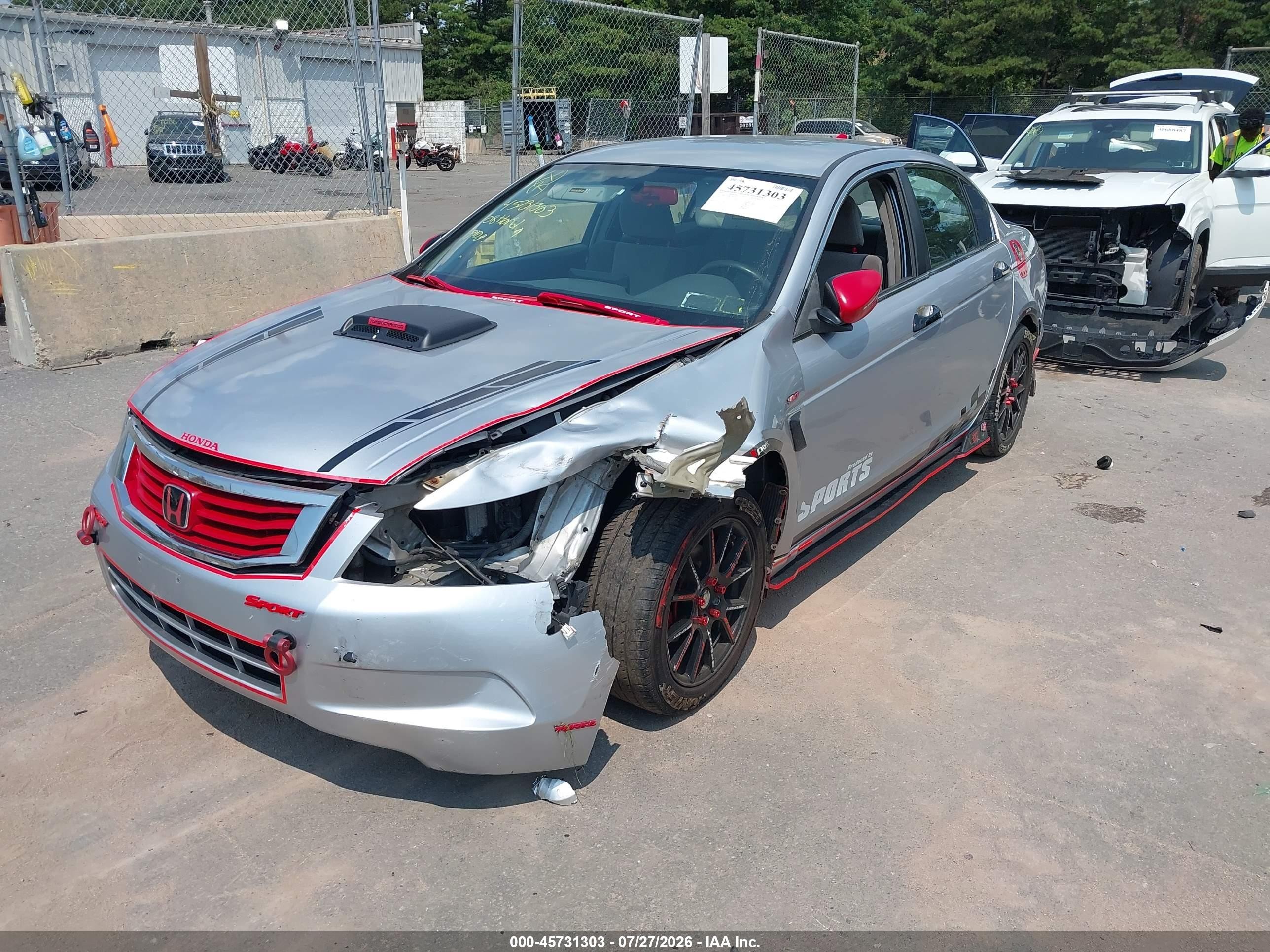 2008 Honda Accord 2.4 Lx Silver vin: 1HGCP26388A163203