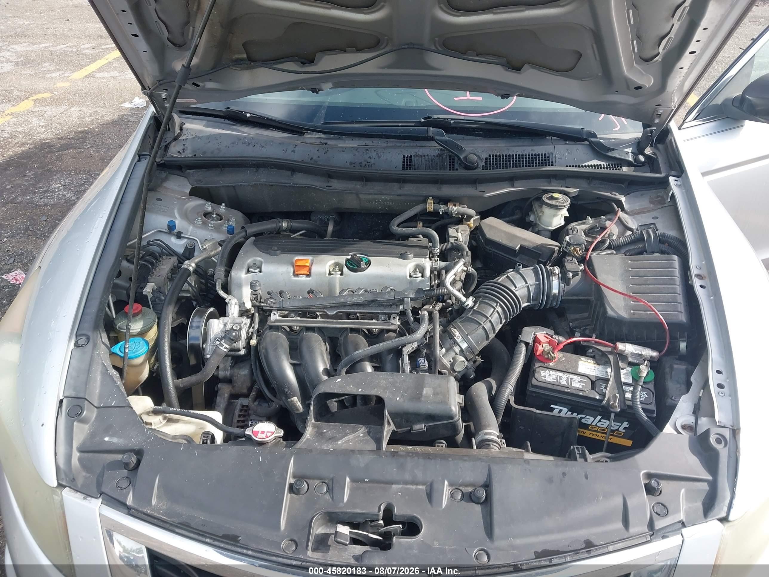 2009 Honda Accord 2.4 Lx Серебряный vin: 1HGCP26389A018907