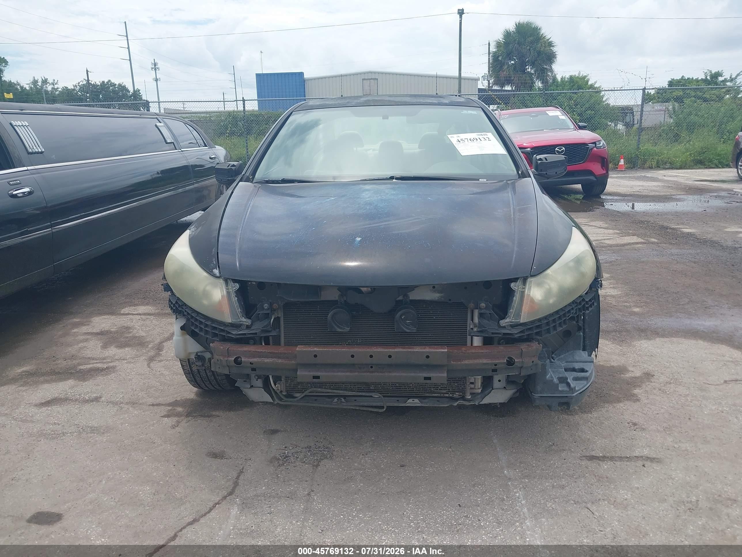 2009 Honda Accord 2.4 Lx Black vin: 1HGCP26389A019359